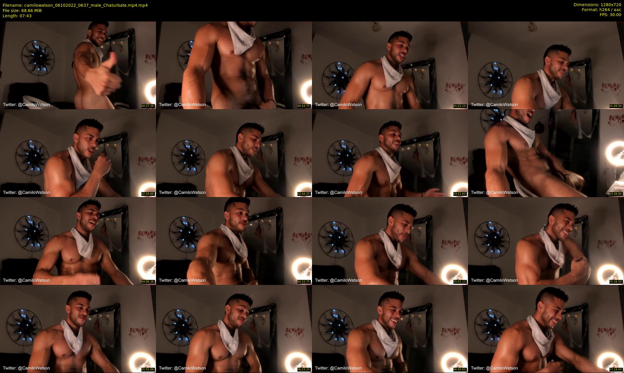 camilowatson — 8 minute Chaturbate male cam show recording, 720p, Oct 6, 2022