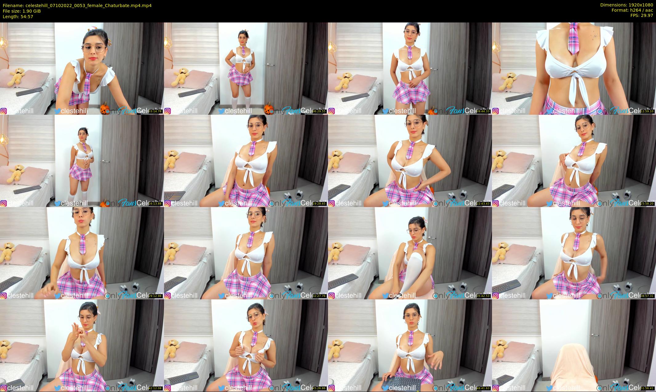 celestehill — 55 minute Chaturbate female cam show recording, 1080p, Oct 7, 2022