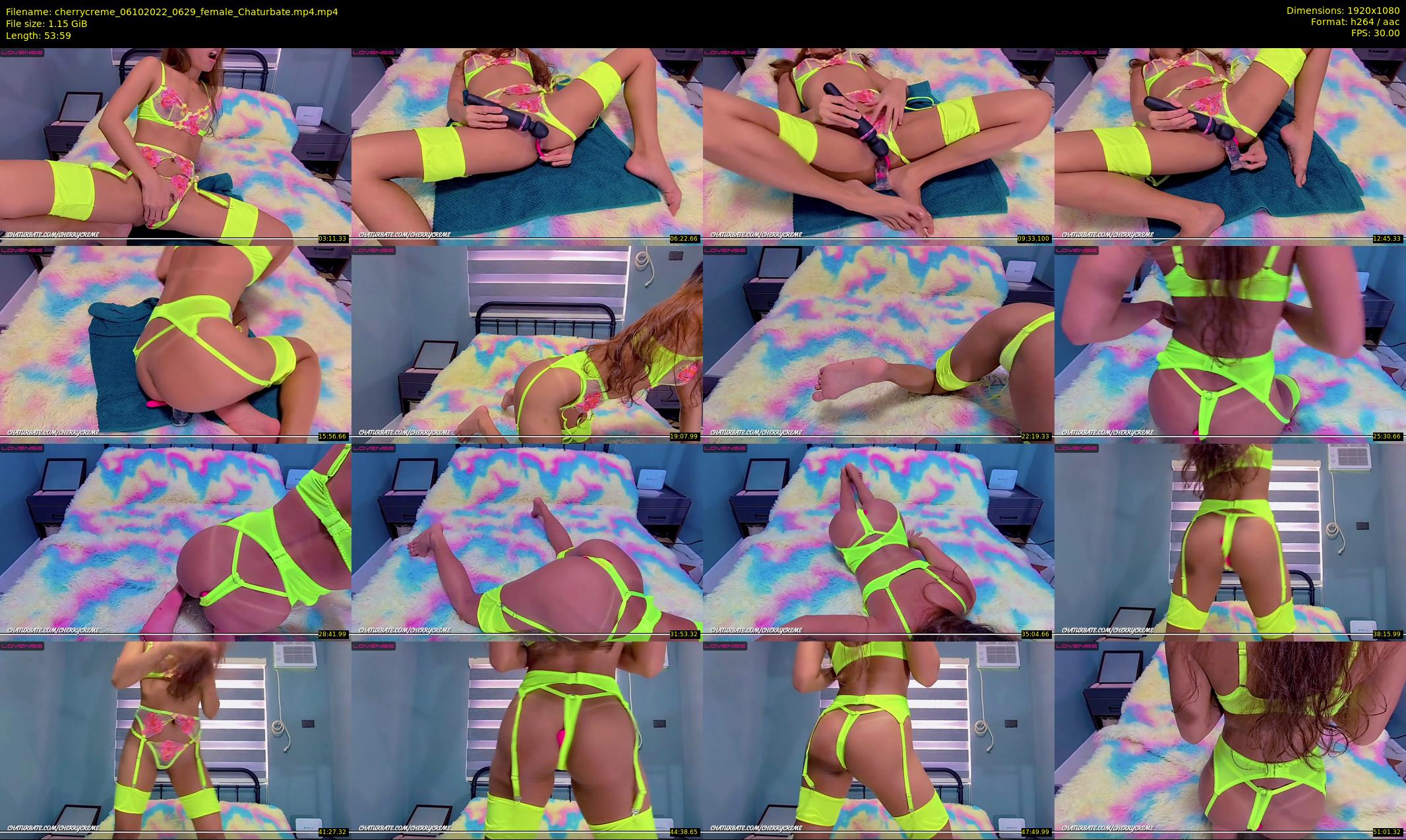 cherrycreme — 54 minute Chaturbate female cam show recording, 1080p, Oct 6, 2022