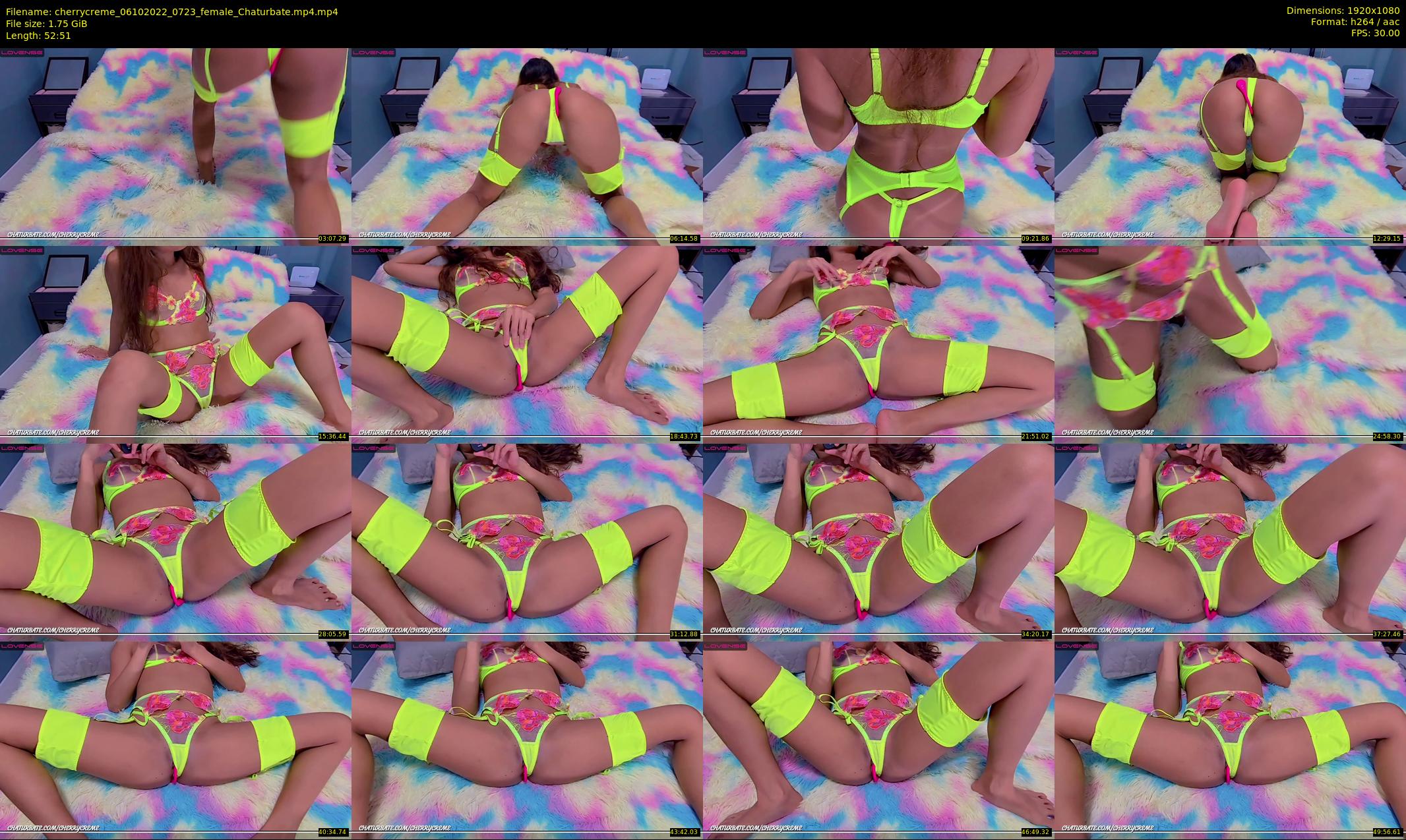 cherrycreme — 53 minute Chaturbate female cam show recording, 1080p, Oct 6, 2022