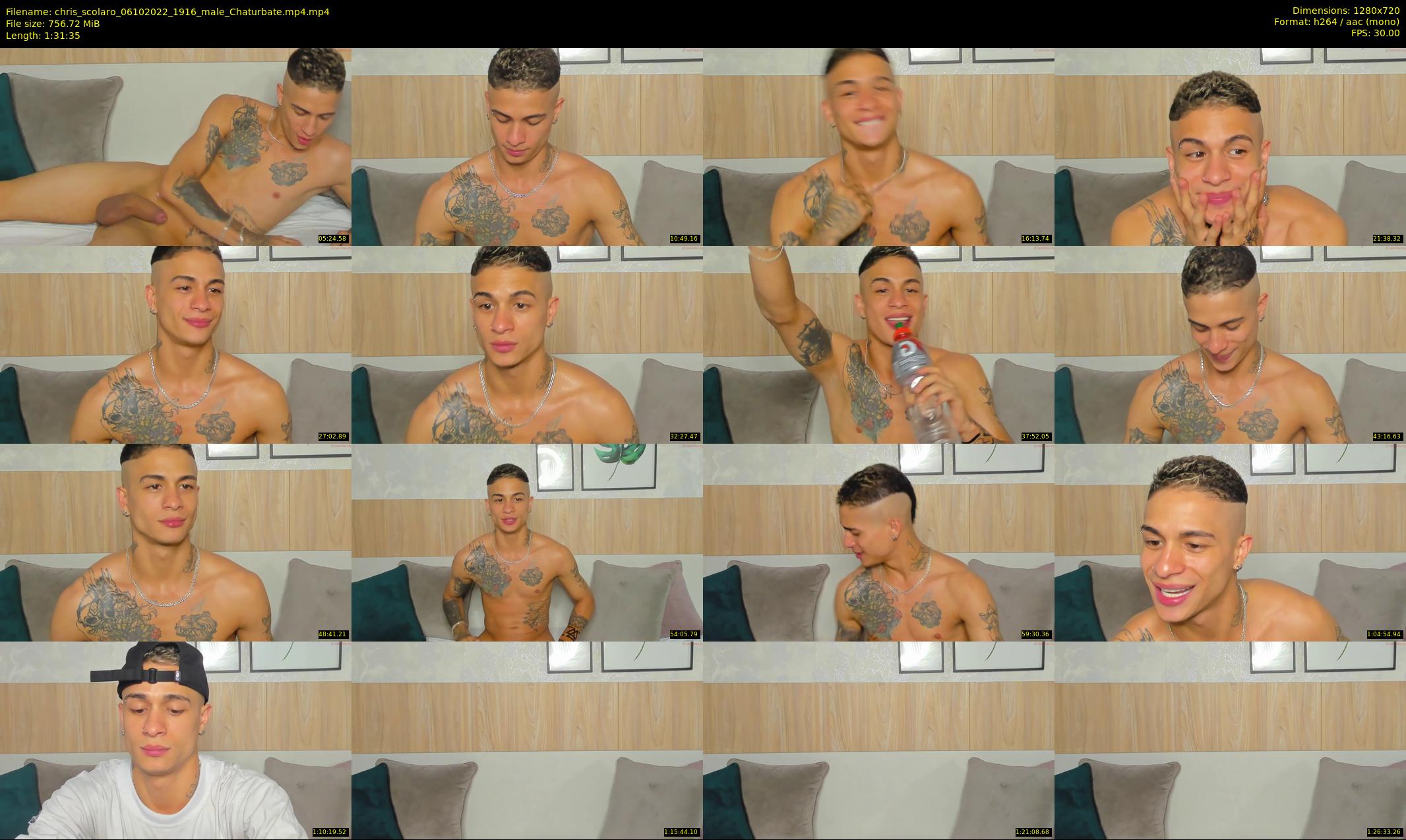 chris_scolaro — 92 minute Chaturbate male cam show recording, 720p, Oct 6, 2022