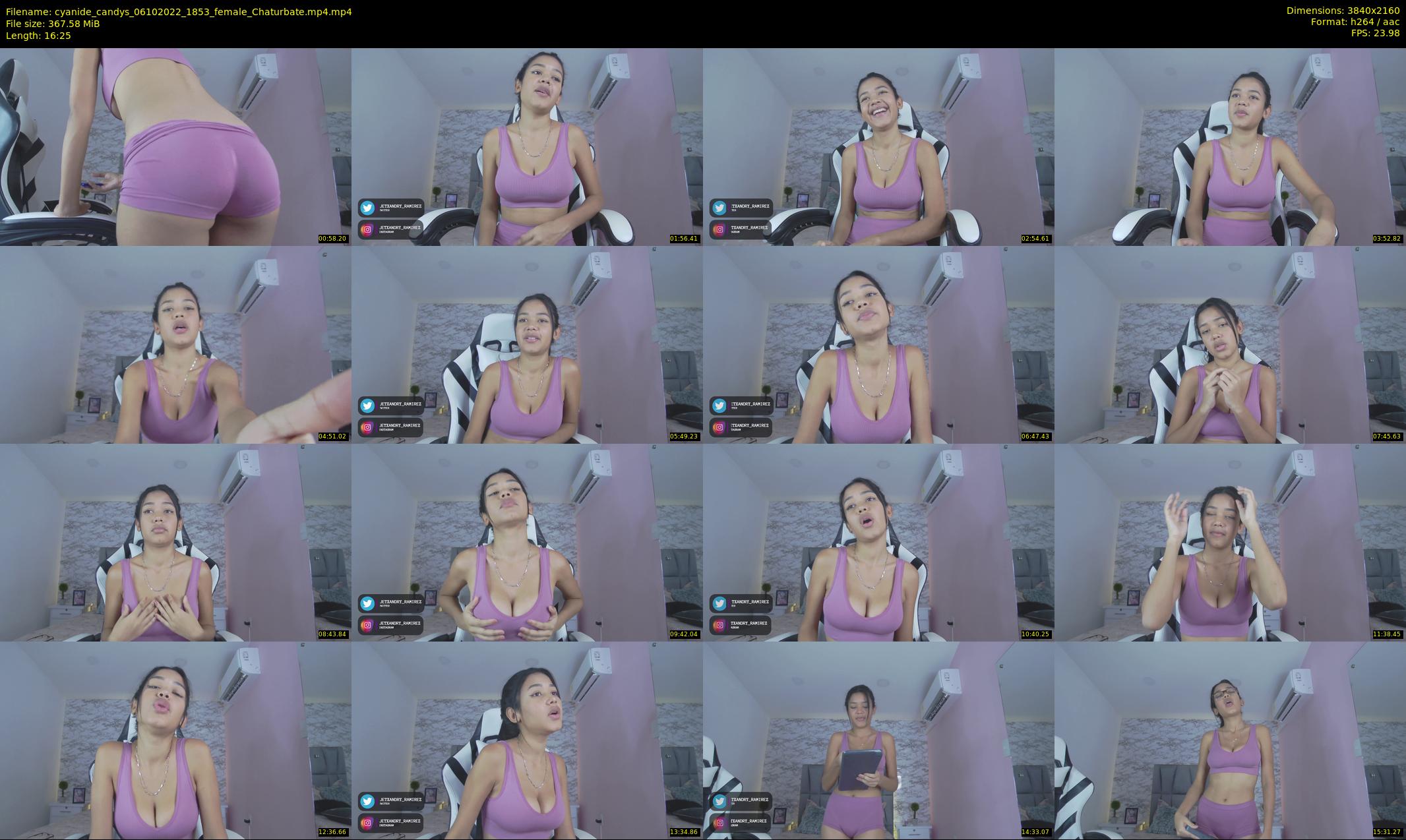 cyanide_candys — 17 minute Chaturbate female cam show recording, 4K, Oct 6, 2022