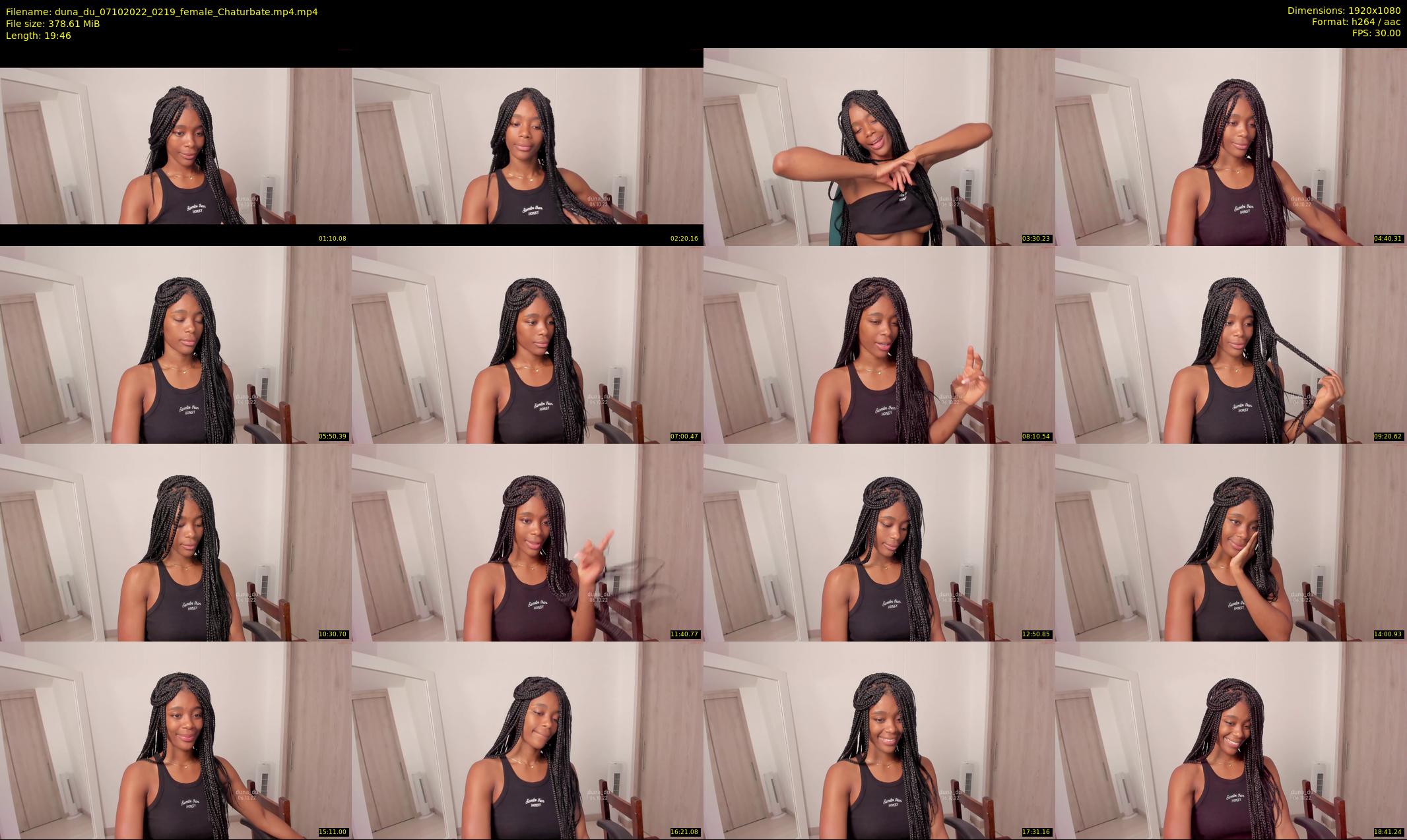 duna_du — 20 minute Chaturbate female cam show recording, 1080p, Oct 7, 2022