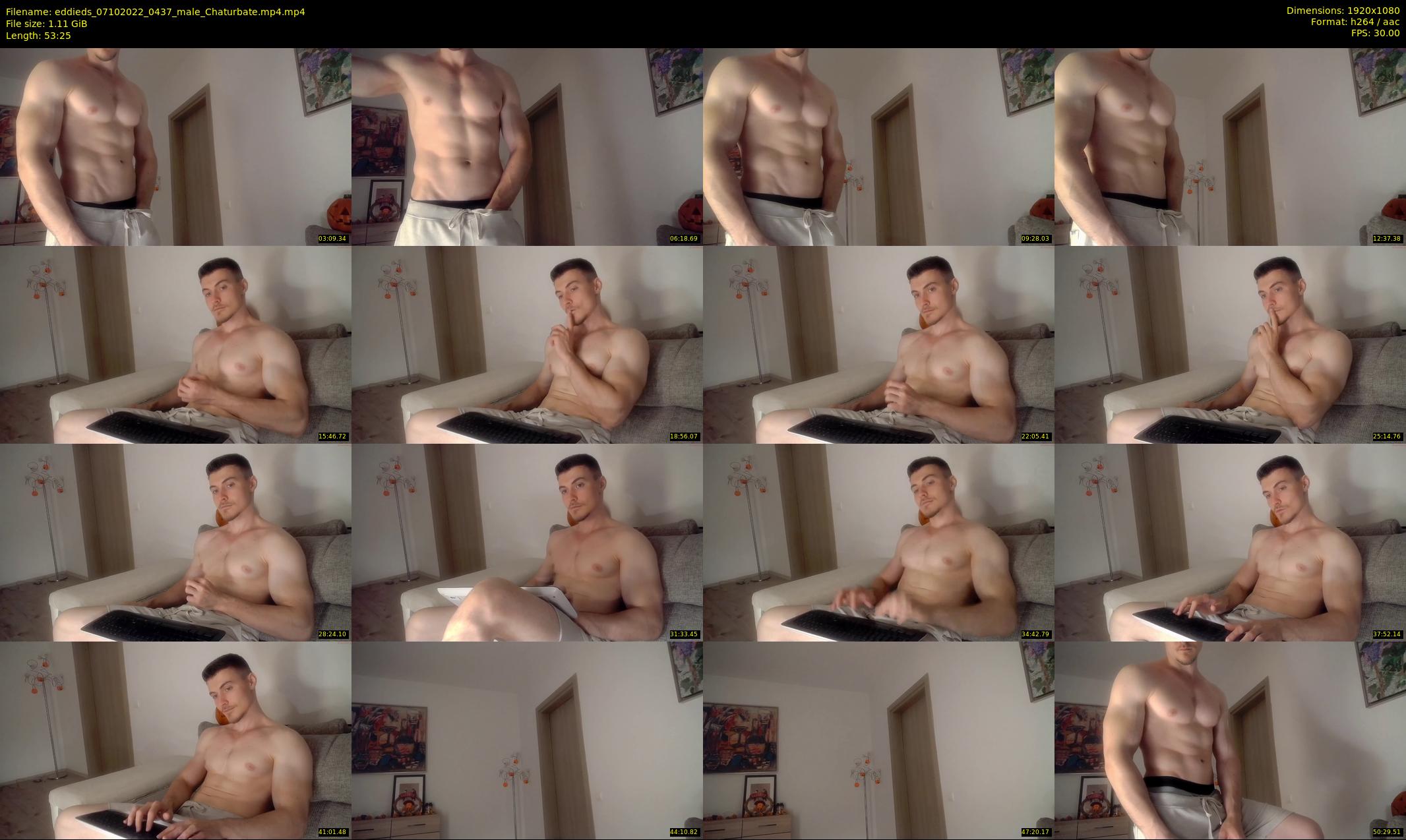 eddieds — 54 minute Chaturbate male cam show recording, 1080p, Oct 7, 2022