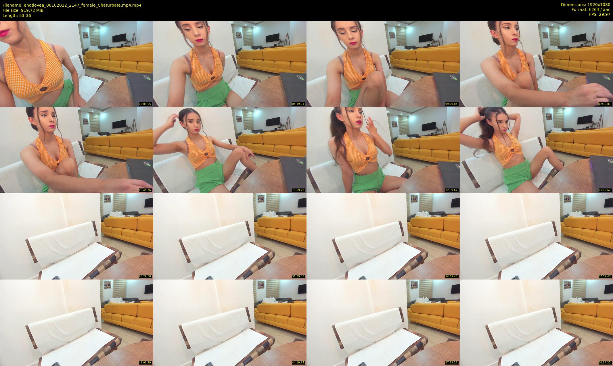 ehotlovea — 54 minute Chaturbate female cam show recording, 1080p, Oct 6, 2022