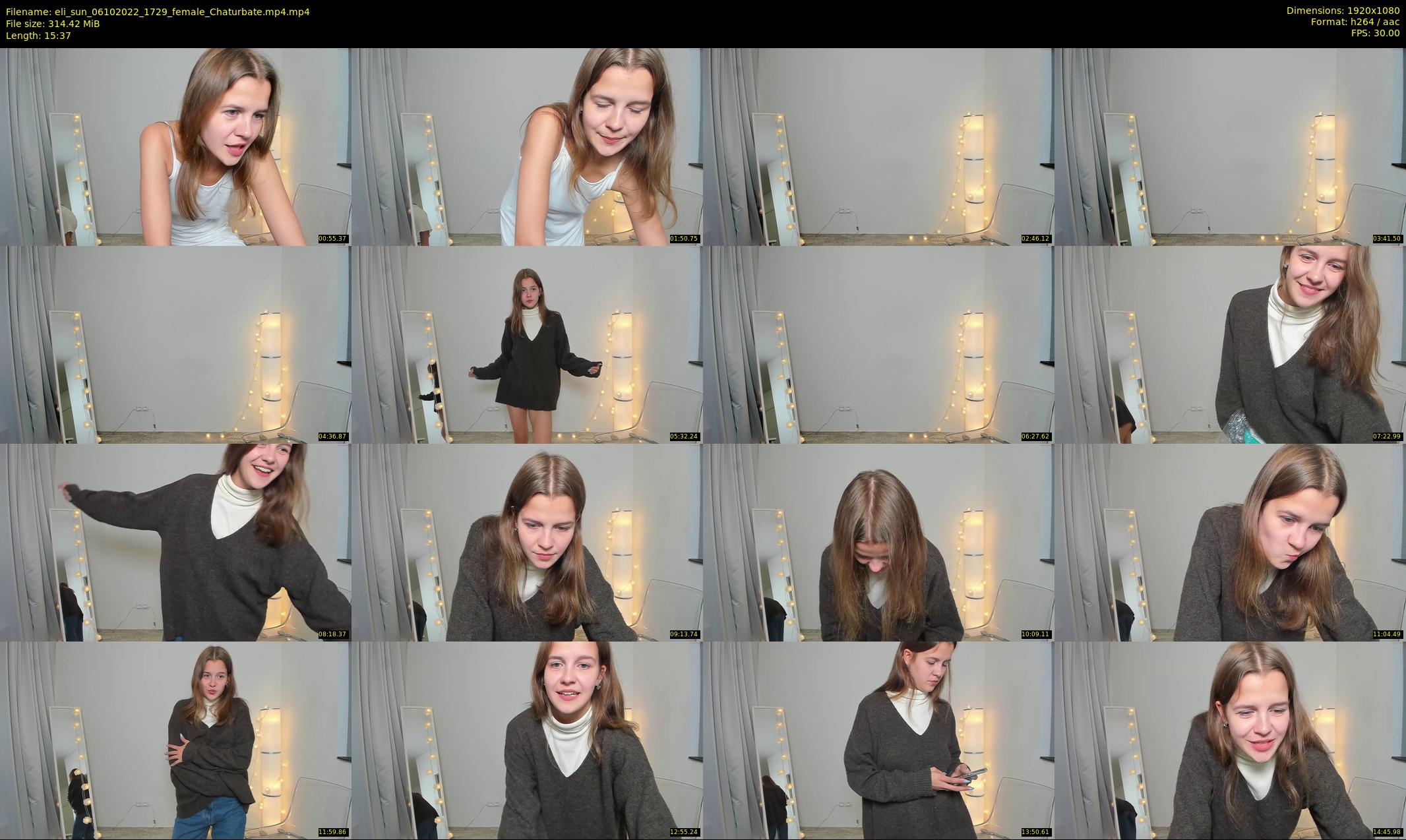 eli_sun — 16 minute Chaturbate female cam show recording, 1080p, Oct 6, 2022