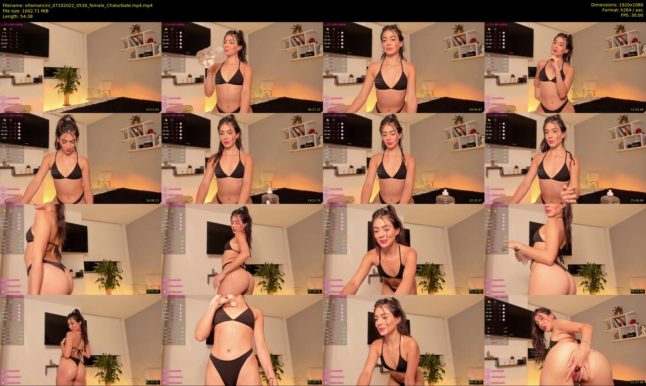 ellamancini — 55 minute Chaturbate female cam show recording, 1080p, Oct 7, 2022