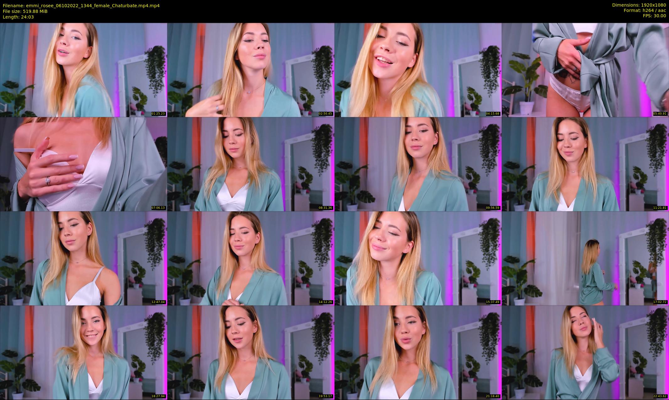 emmi_rosee — 25 minute Chaturbate female cam show recording, 1080p, Oct 6, 2022