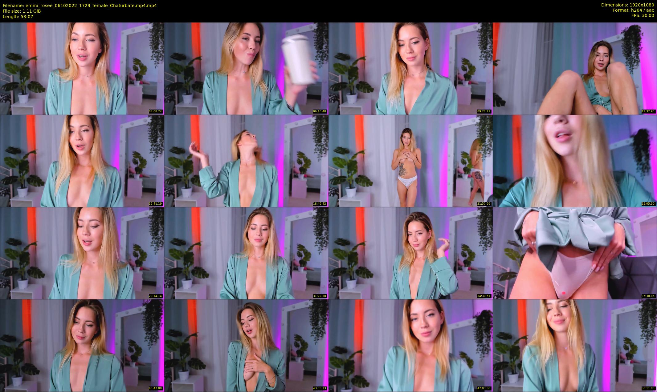 emmi_rosee — 54 minute Chaturbate female cam show recording, 1080p, Oct 6, 2022