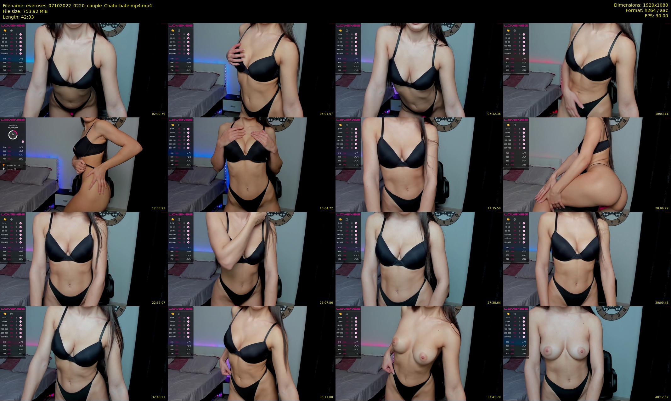 everoses — 43 minute Chaturbate couple cam show recording, 1080p, Oct 7, 2022