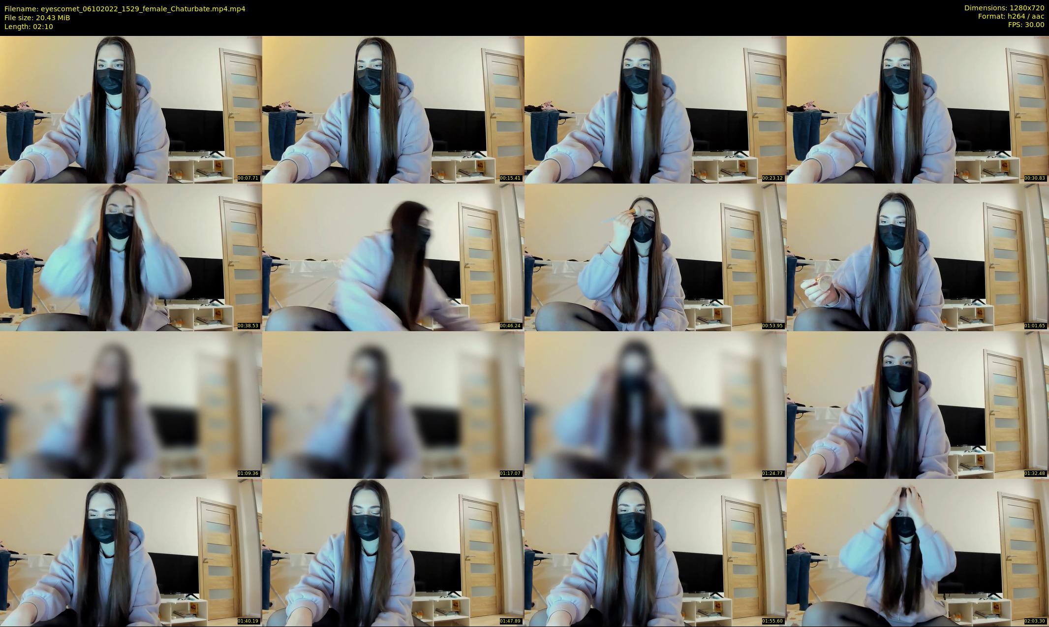 eyescomet — 3 minute Chaturbate female cam show recording, 720p, Oct 6, 2022
