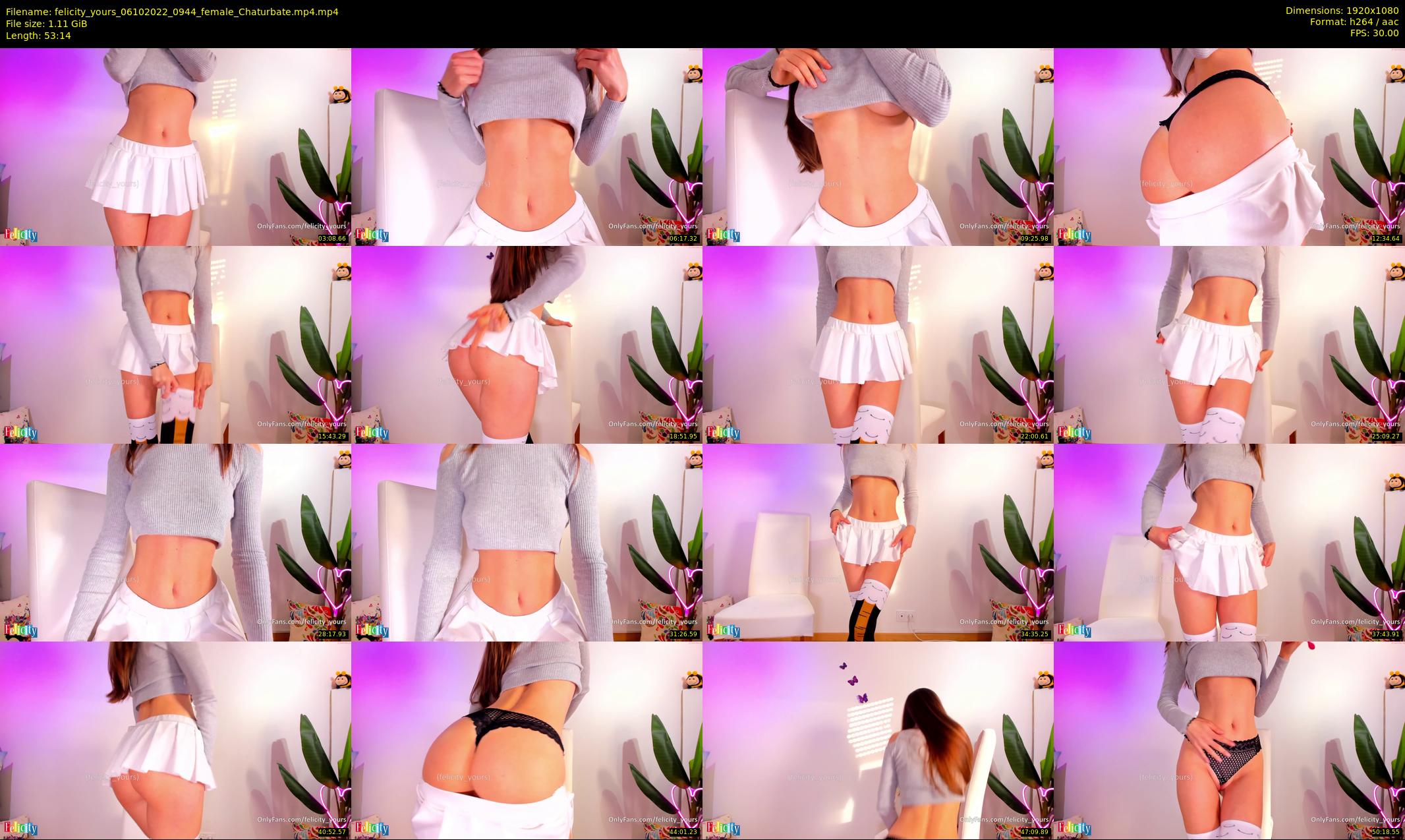 felicity_yours — 54 minute Chaturbate female cam show recording, 1080p, Oct 6, 2022