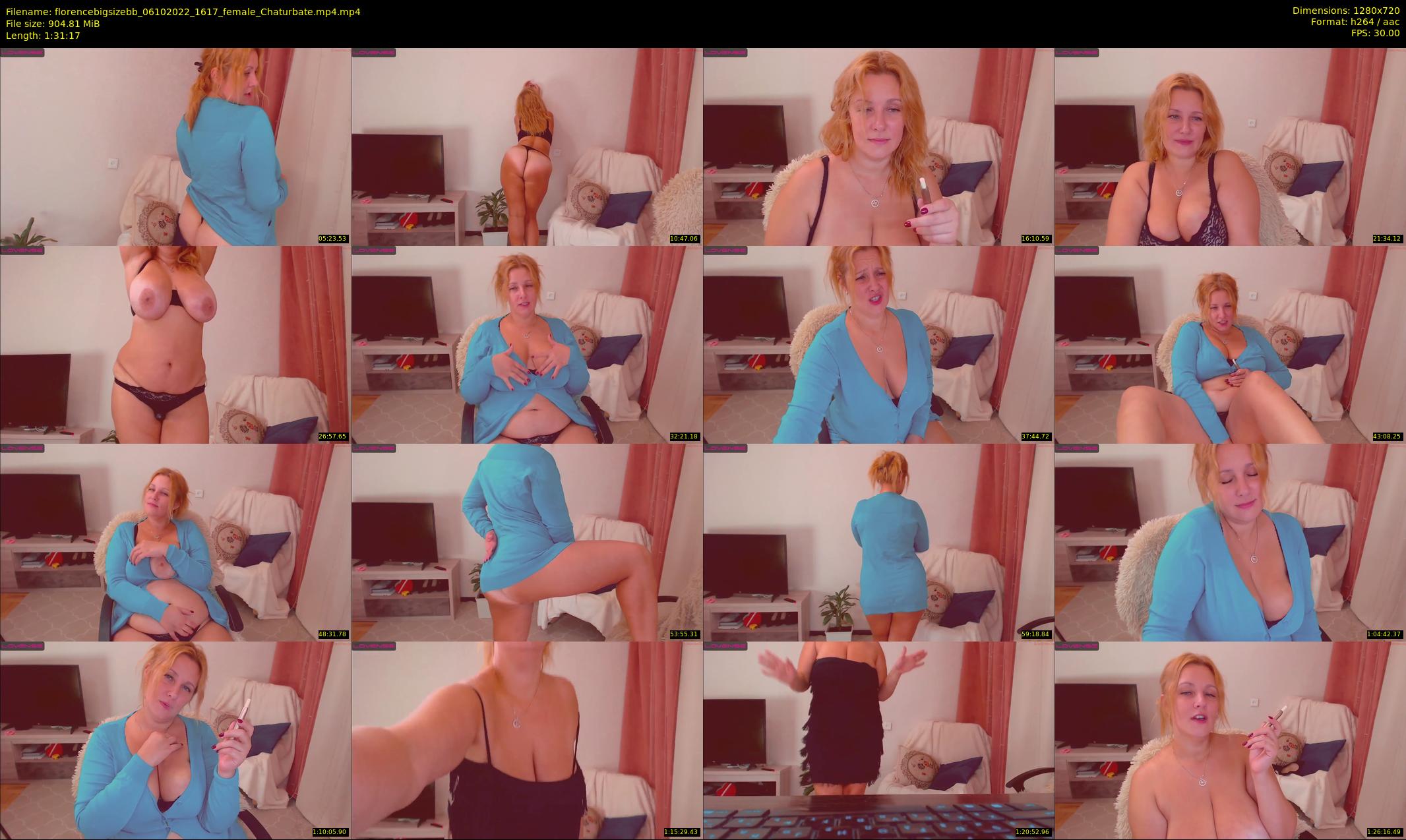 florencebigsizebb — 92 minute Chaturbate female cam show recording, 720p, Oct 6, 2022