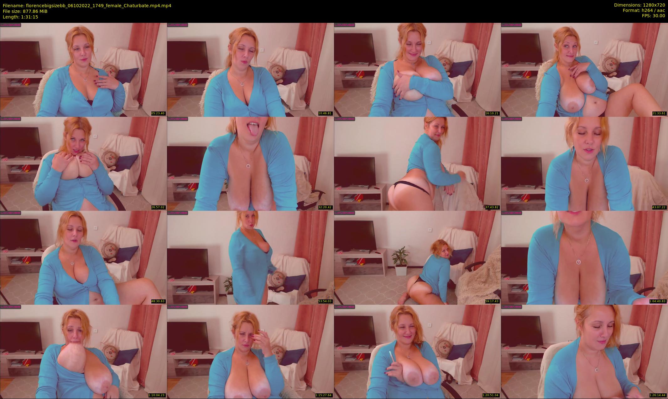 florencebigsizebb — 92 minute Chaturbate female cam show recording, 720p, Oct 6, 2022