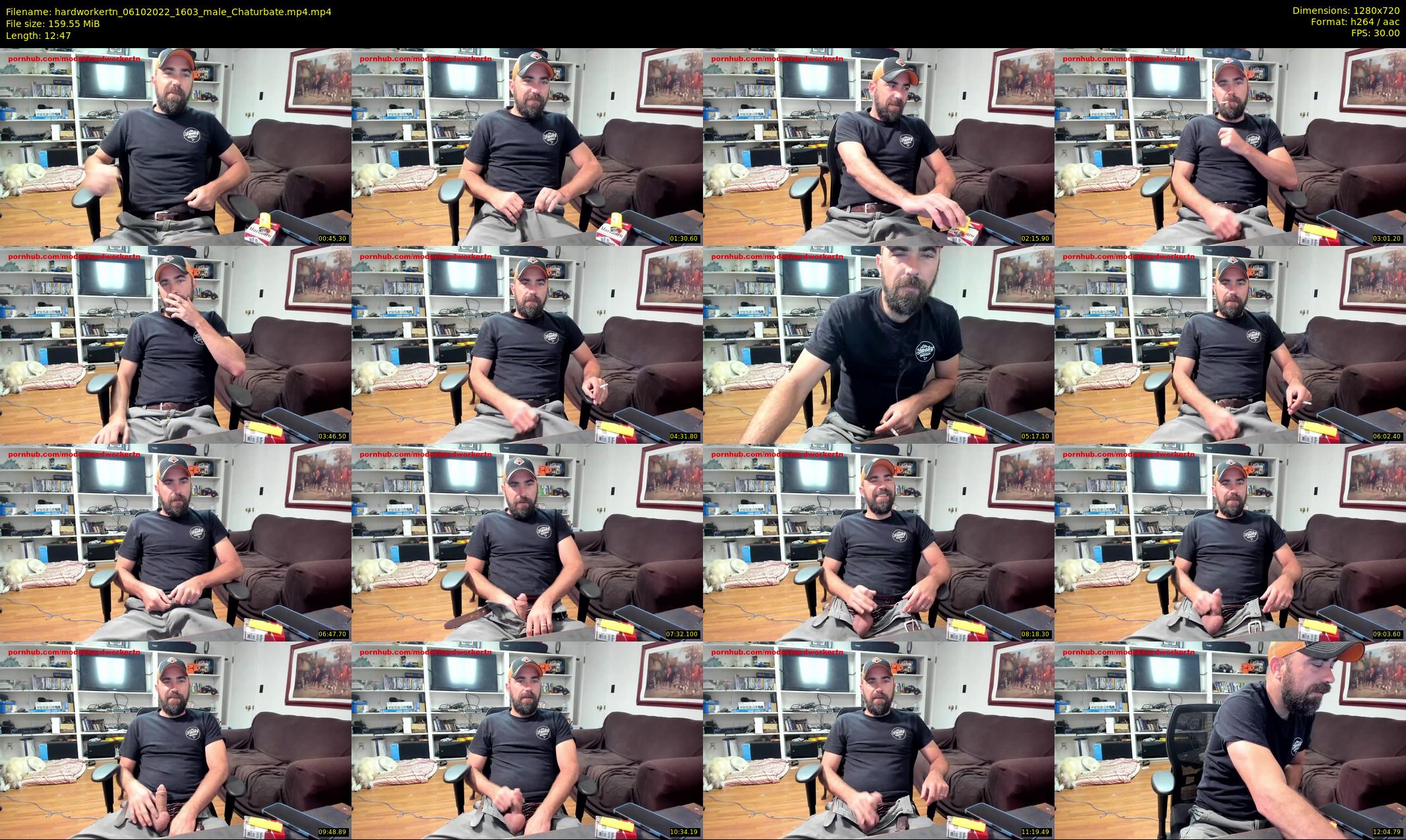 hardworkertn — 13 minute Chaturbate male cam show recording, 720p, Oct 6, 2022