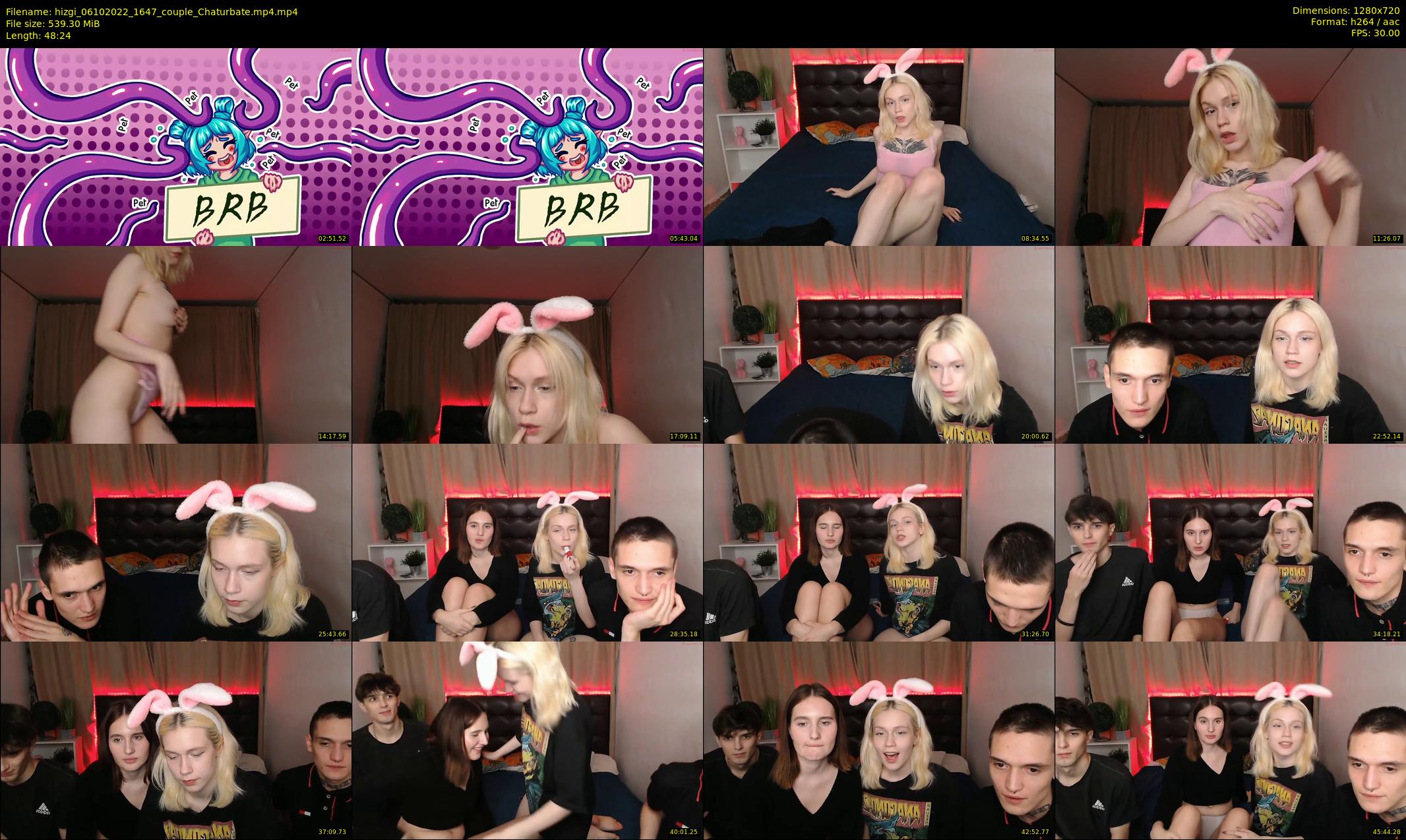 hizgi — 49 minute Chaturbate couple cam show recording, 720p, Oct 6, 2022
