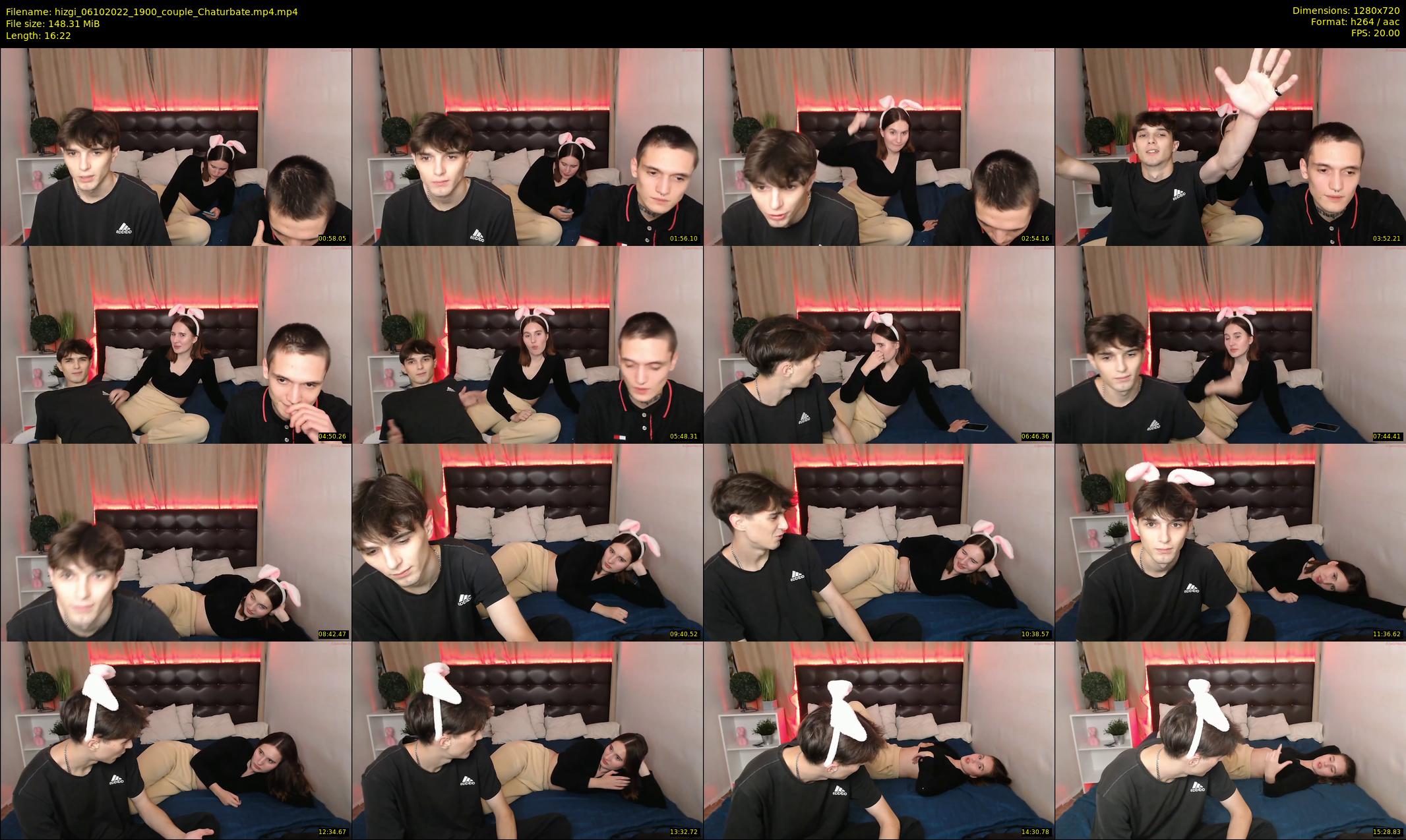 hizgi — 17 minute Chaturbate couple cam show recording, 720p, Oct 6, 2022