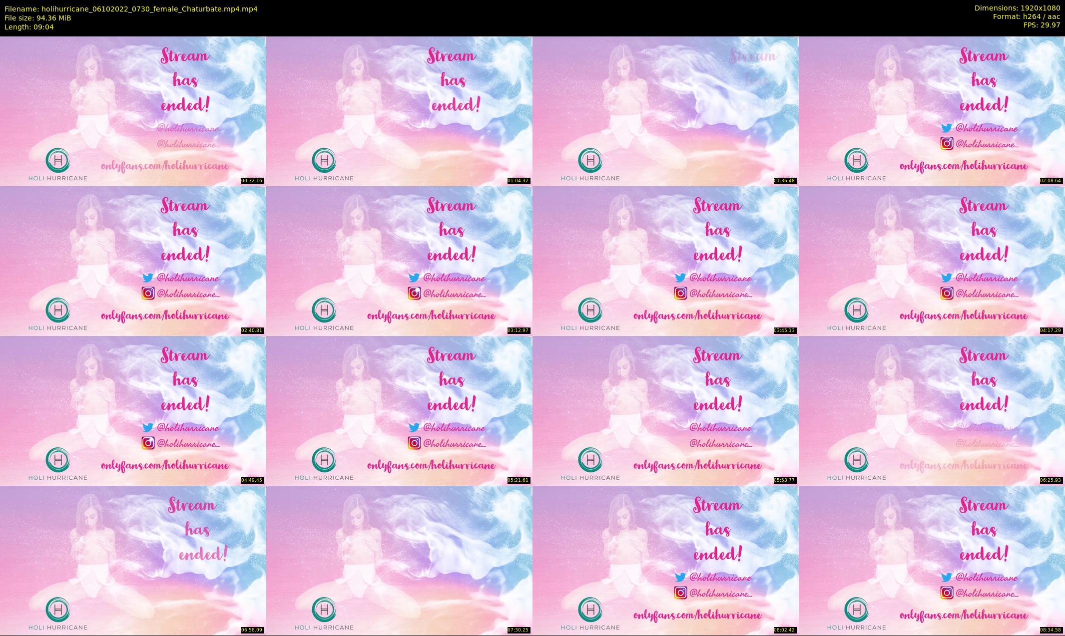 holihurricane — 10 minute Chaturbate female cam show recording, 1080p, Oct 6, 2022