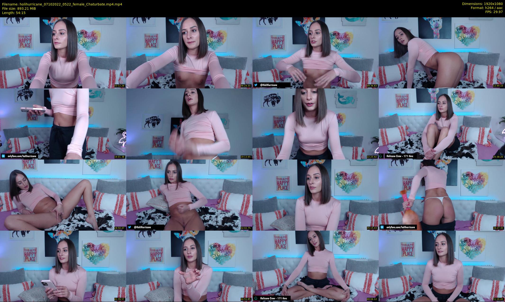holihurricane — 55 minute Chaturbate female cam show recording, 1080p, Oct 7, 2022
