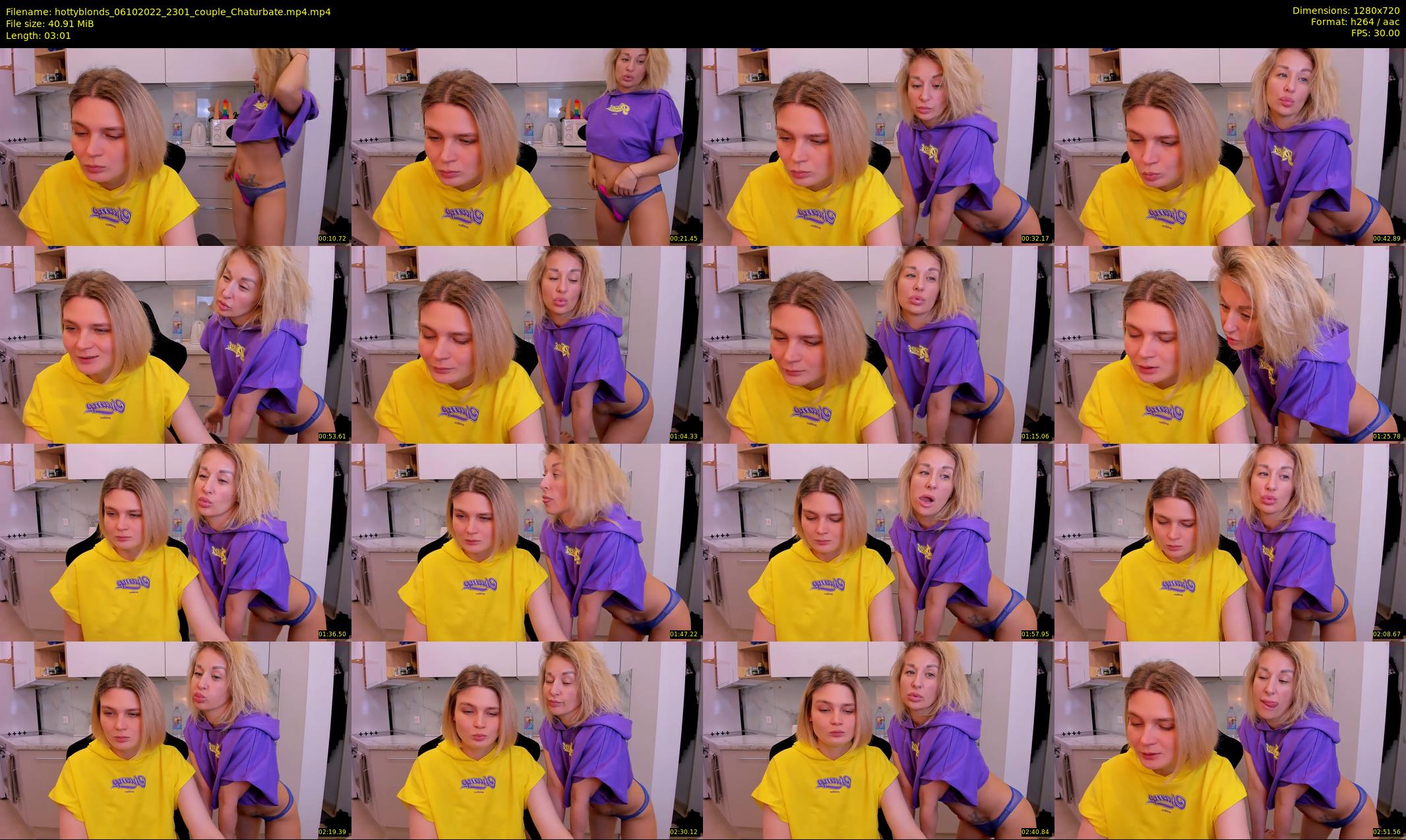 hottyblonds — 4 minute Chaturbate couple cam show recording, 720p, Oct 6, 2022