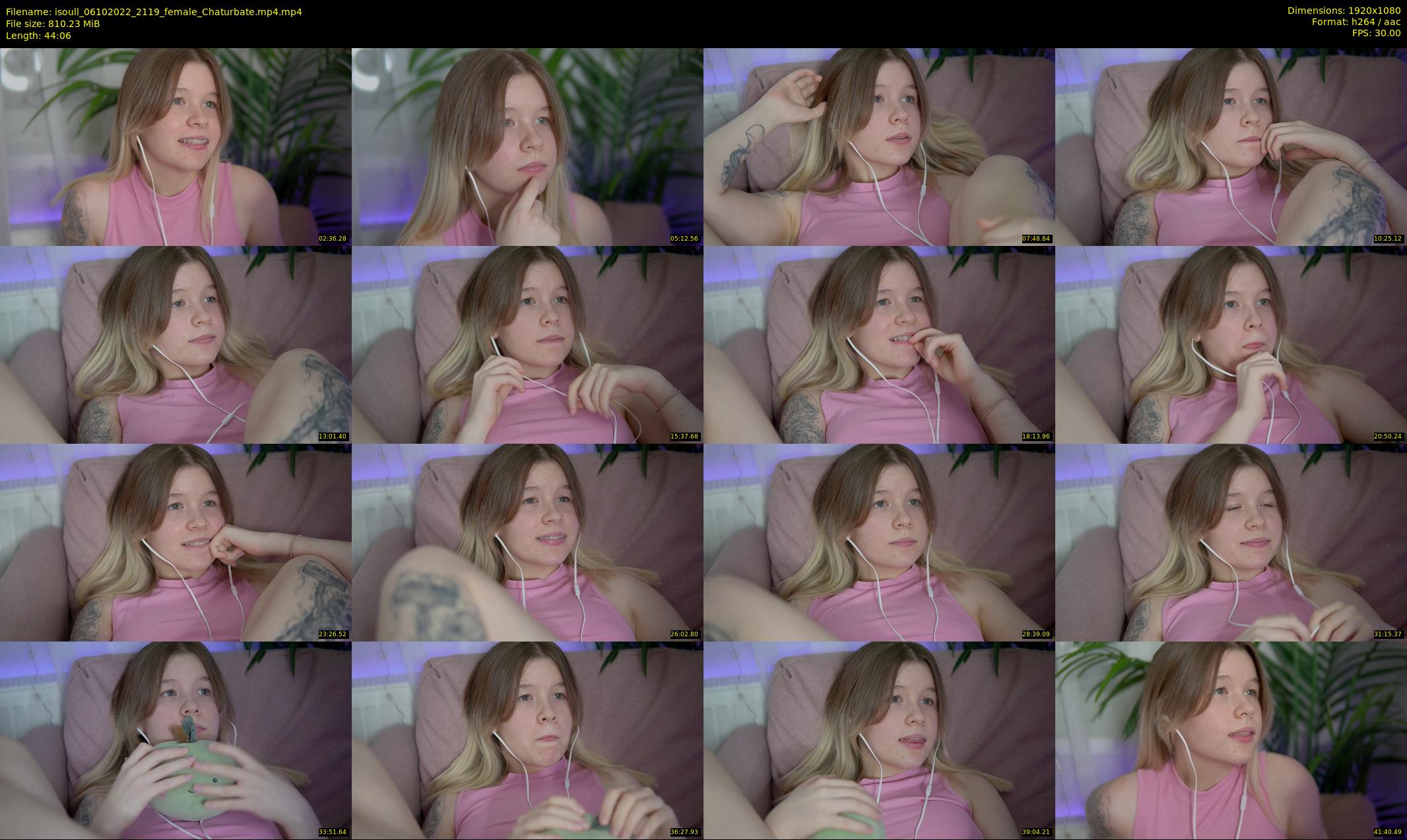 isoull — 45 minute Chaturbate female cam show recording, 1080p, Oct 6, 2022
