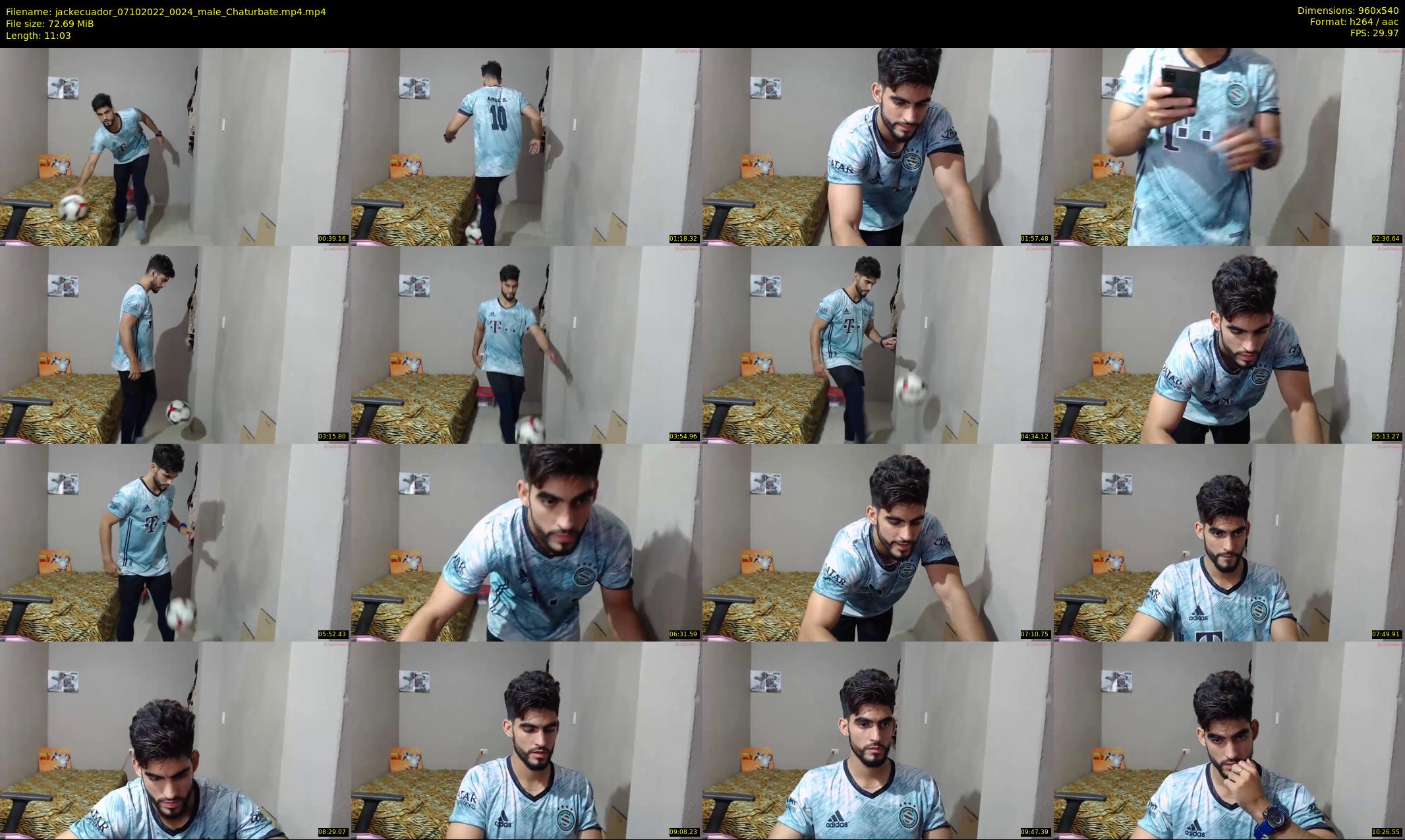 jackecuador — 12 minute Chaturbate male cam show recording, 480p, Oct 7, 2022