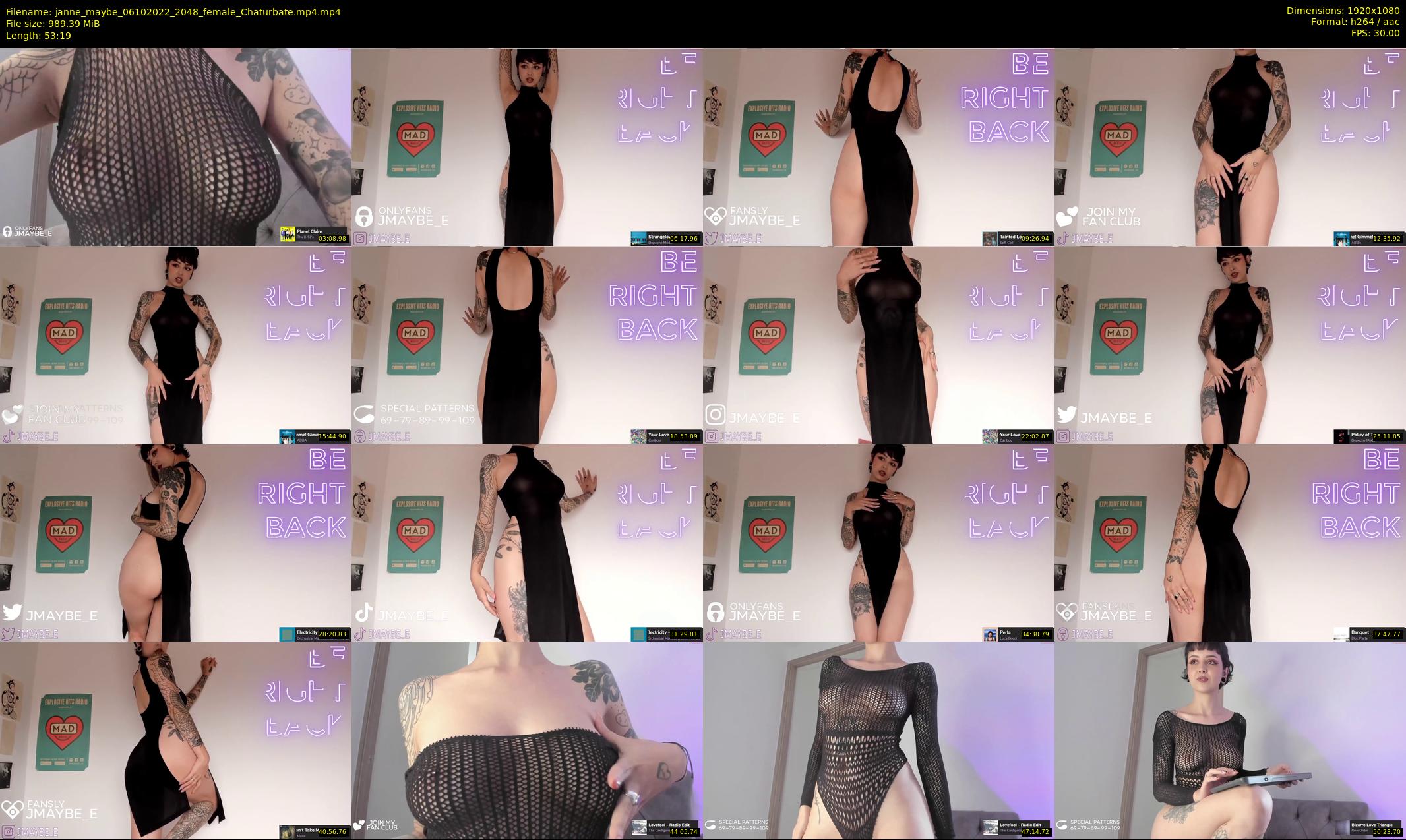 janne_maybe — 54 minute Chaturbate female cam show recording, 1080p, Oct 6, 2022