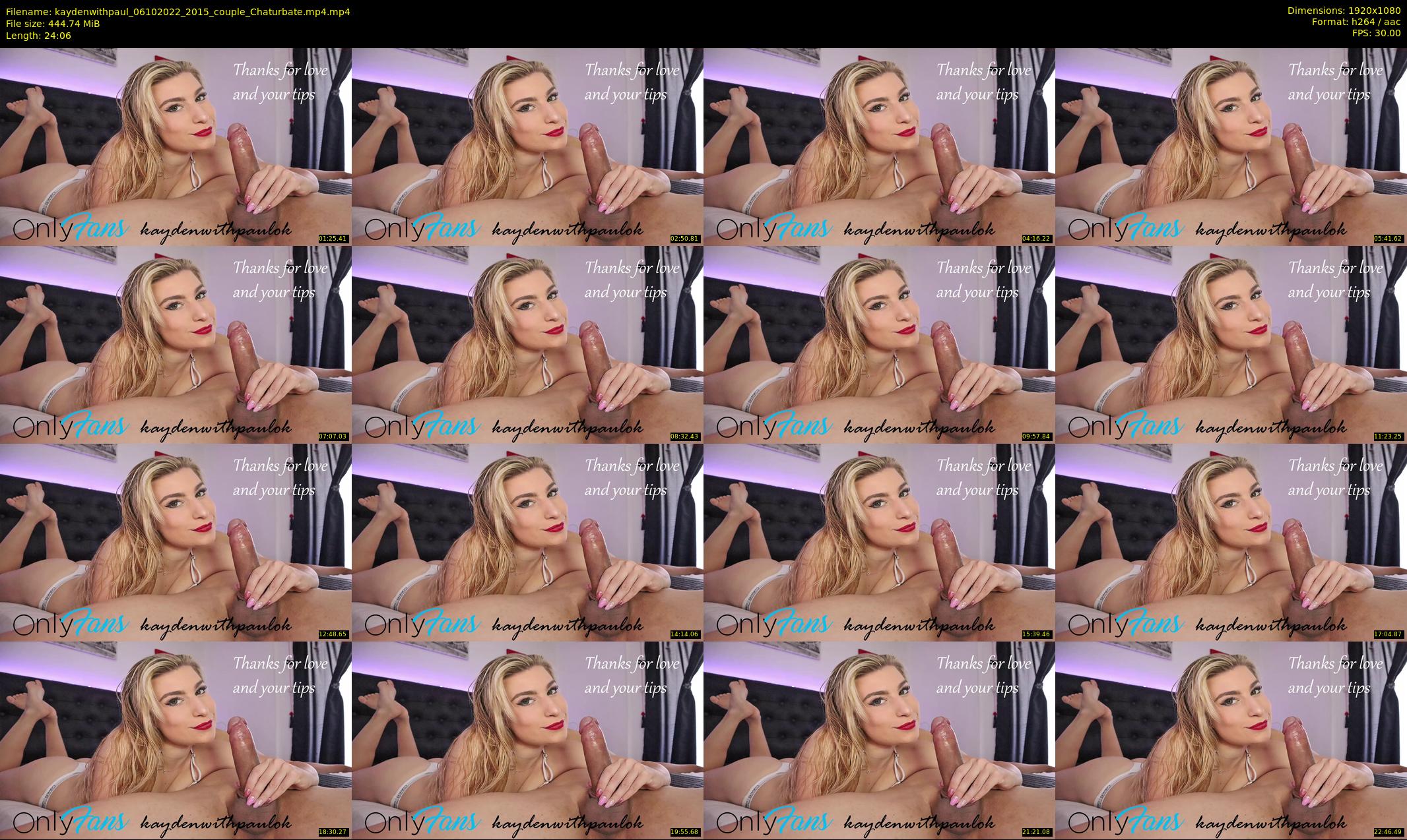 kaydenwithpaul — 25 minute Chaturbate couple cam show recording, 1080p, Oct 6, 2022