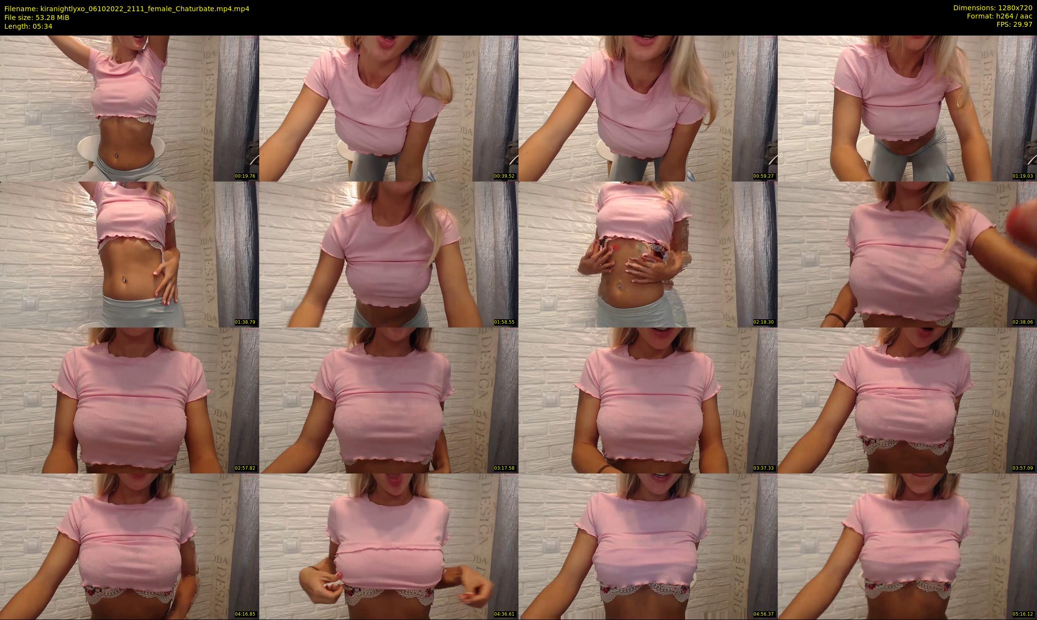 kiranightlyxo — 6 minute Chaturbate female cam show recording, 720p, Oct 6, 2022