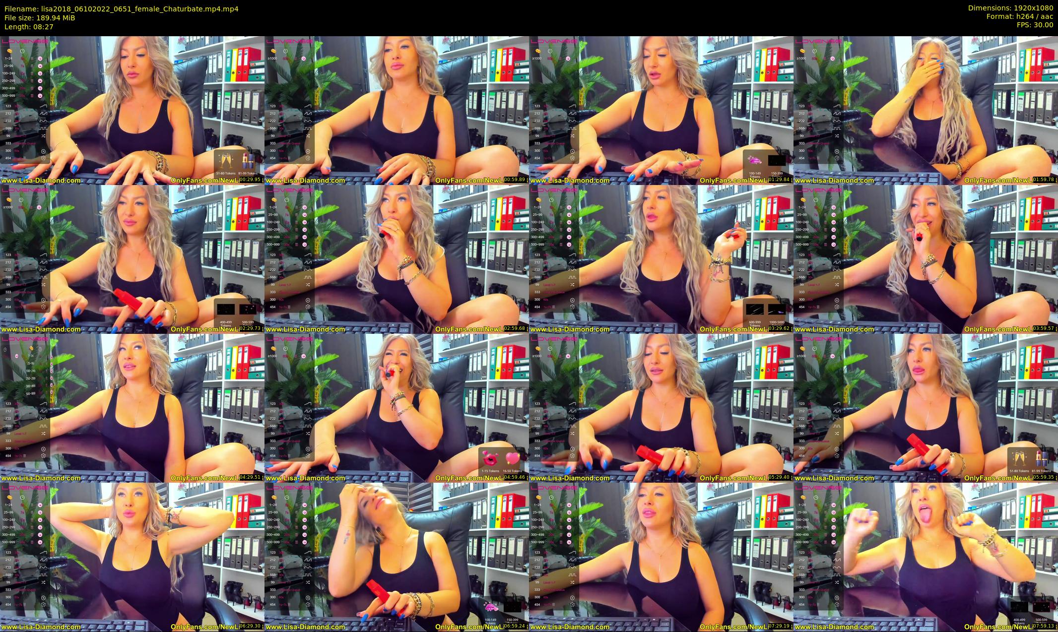 lisa2018 — 9 minute Chaturbate female cam show recording, 1080p, Oct 6, 2022