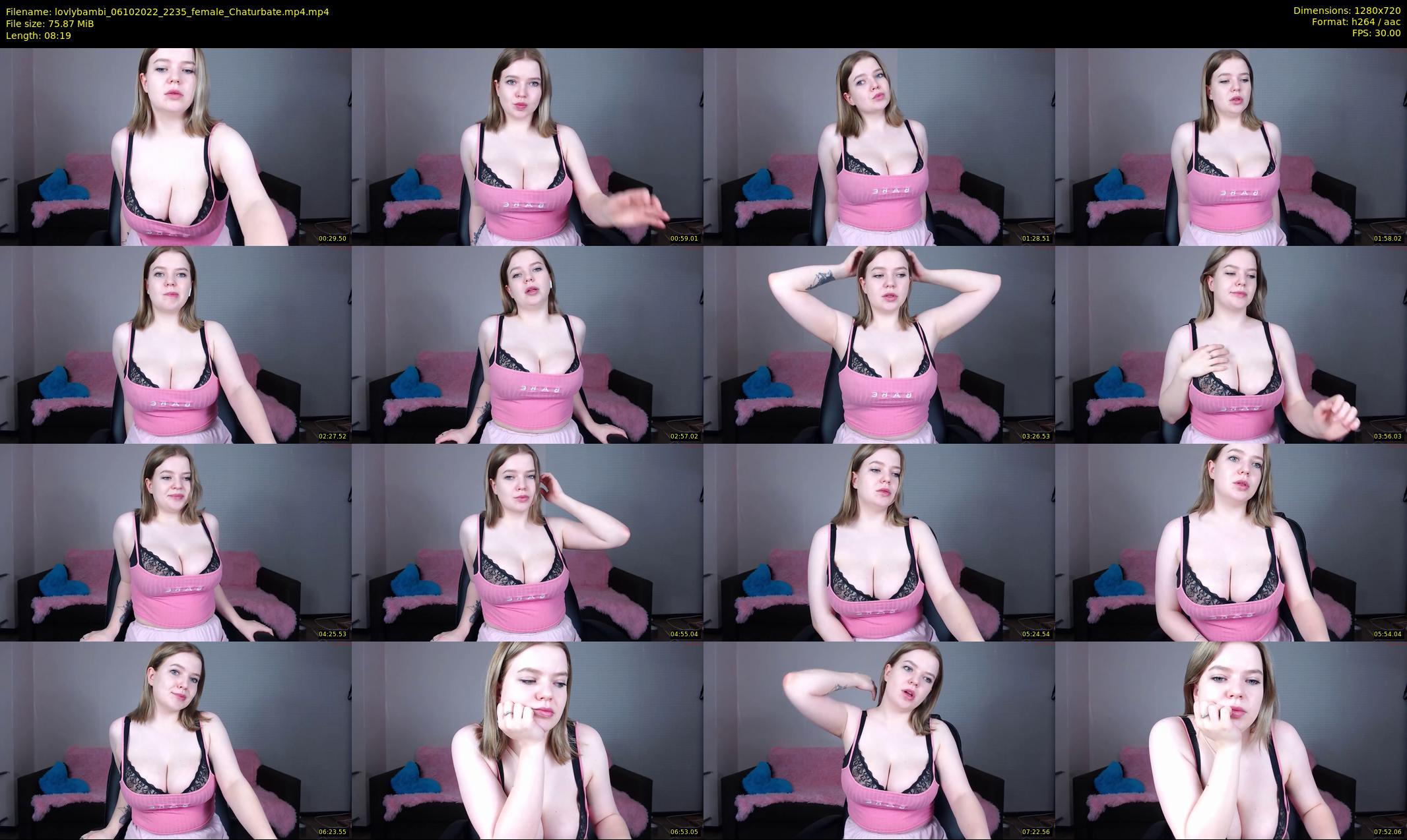 lovlybambi — 9 minute Chaturbate female cam show recording, 720p, Oct 6, 2022