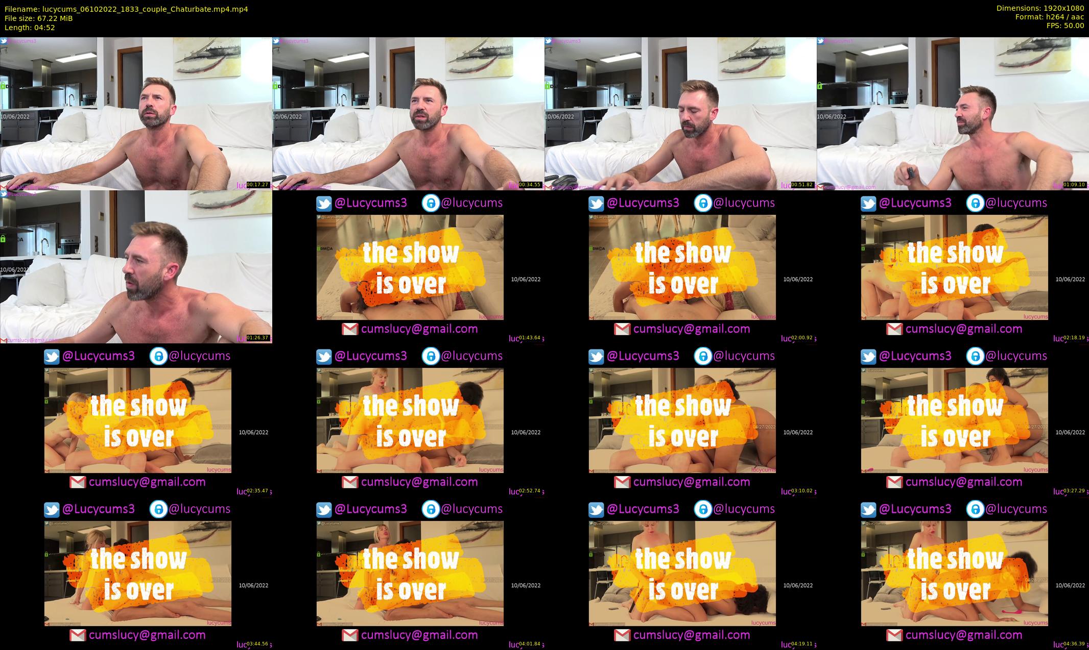 lucycums — 5 minute Chaturbate couple cam show recording, 1080p, Oct 6, 2022