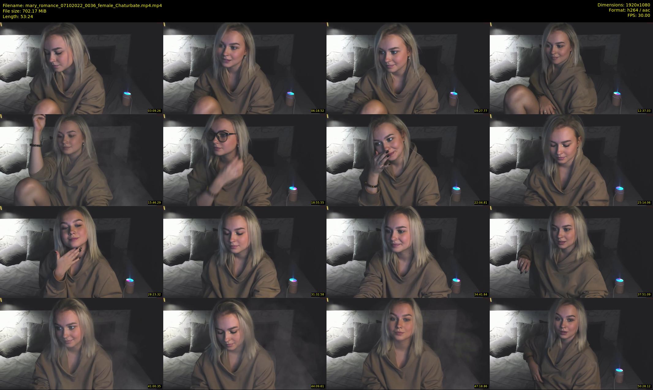 mary_romance — 54 minute Chaturbate female cam show recording, 1080p, Oct 7, 2022