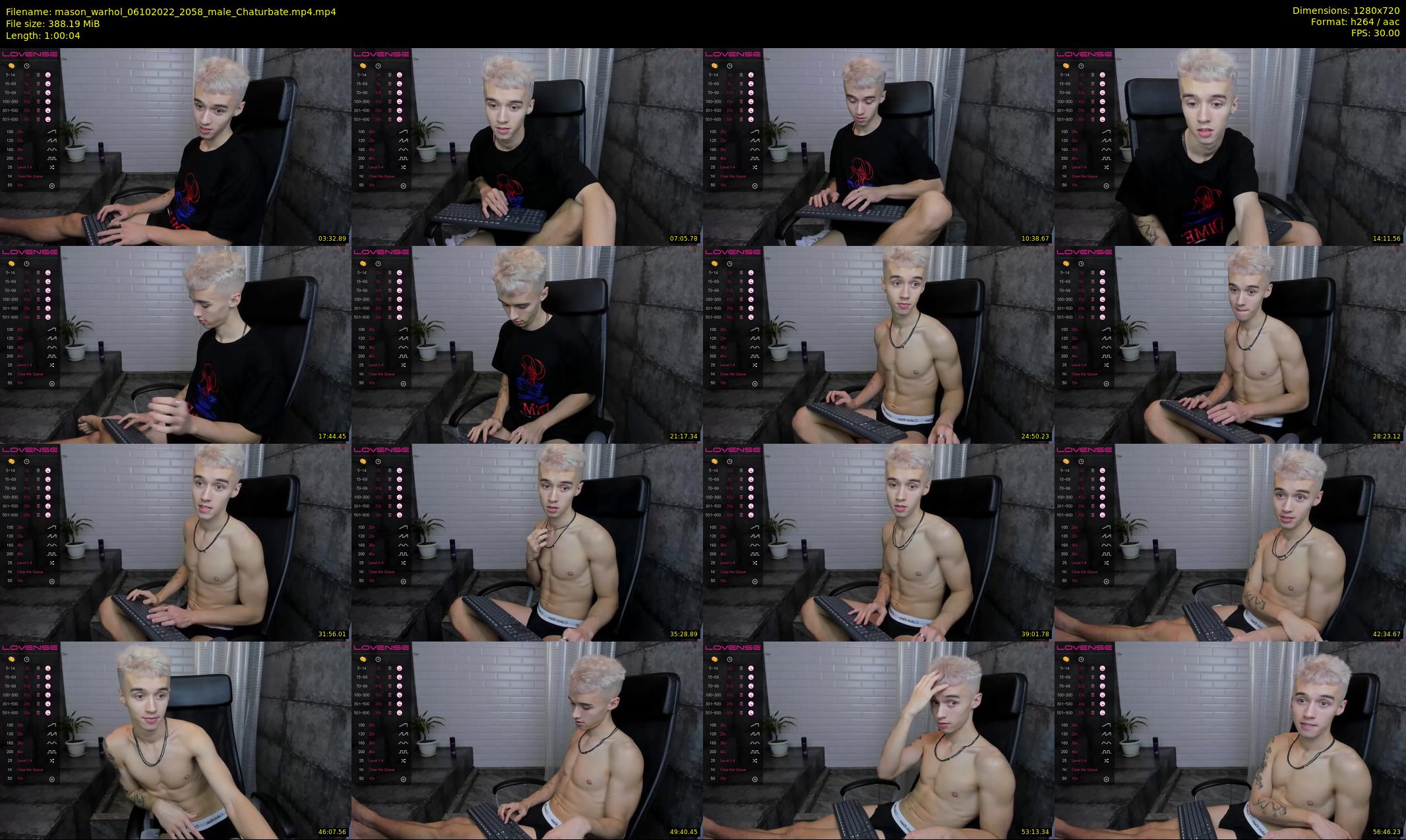 mason_warhol — 61 minute Chaturbate male cam show recording, 720p, Oct 6, 2022