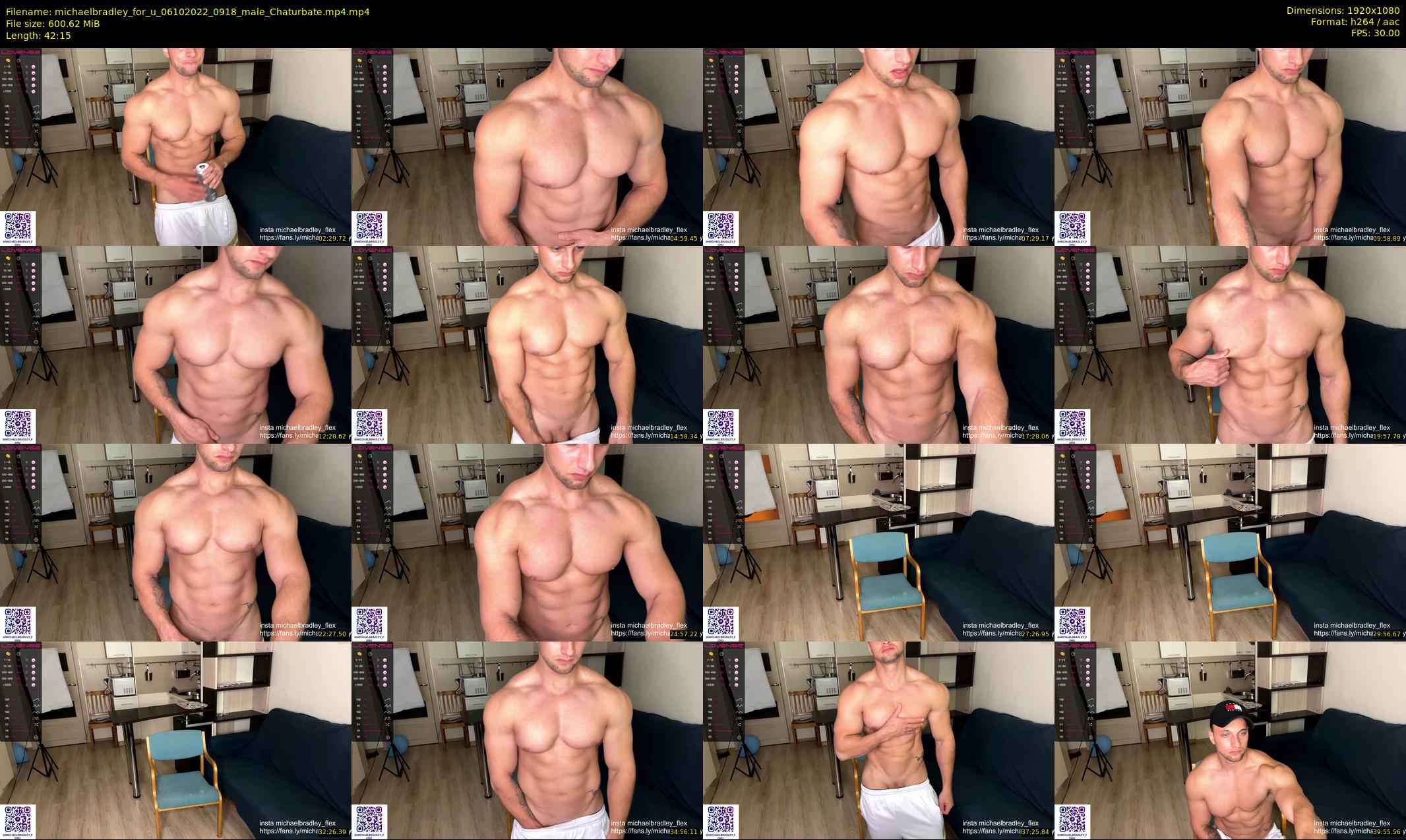 michaelbradley_for_u — 43 minute Chaturbate male cam show recording, 1080p, Oct 6, 2022