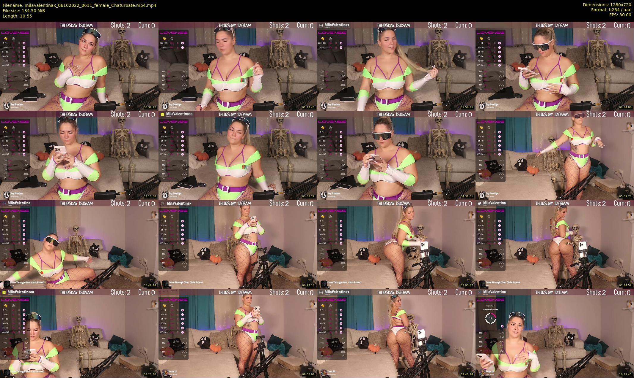 milavalentinax — 11 minute Chaturbate female cam show recording, 720p, Oct 6, 2022