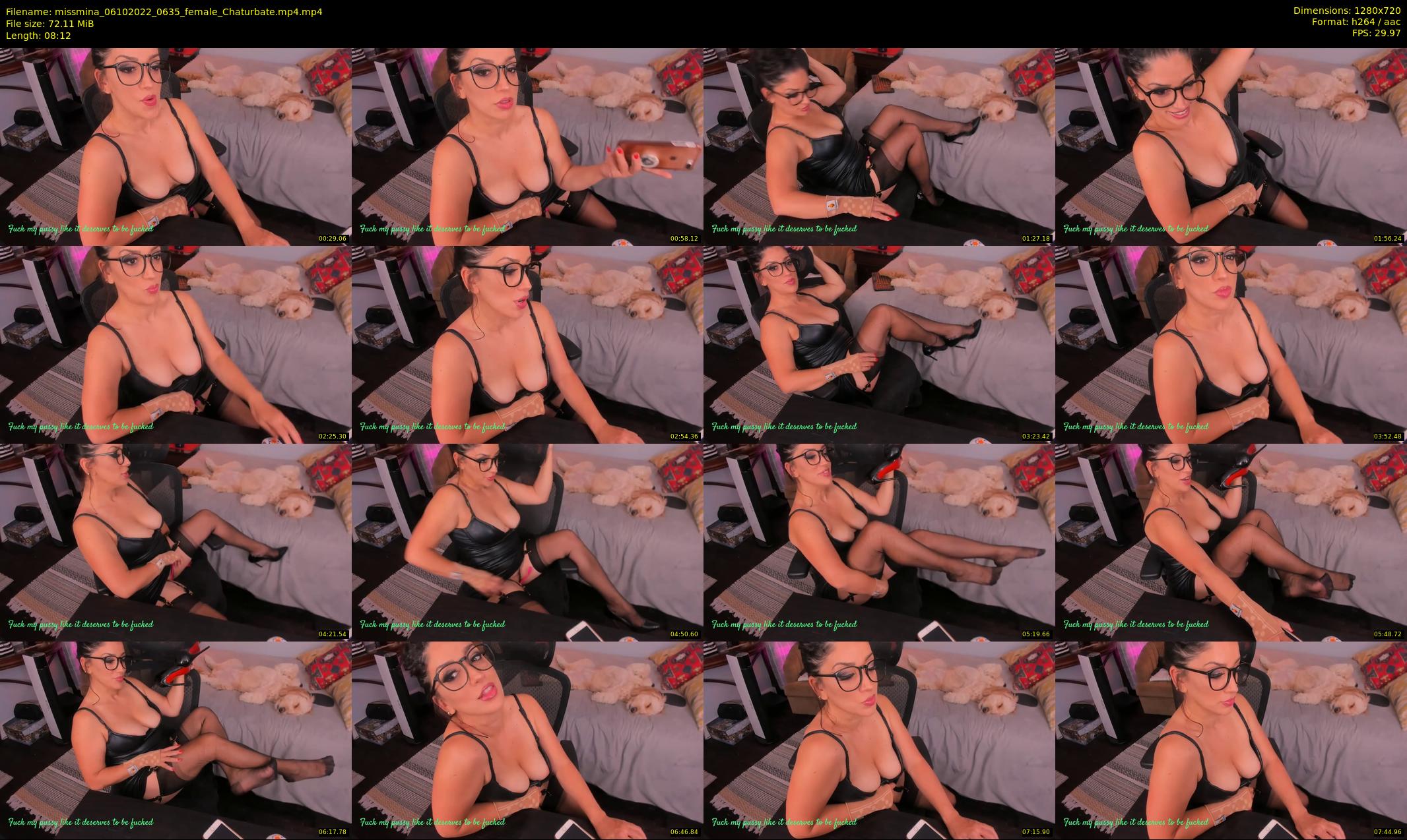 missmina — 9 minute Chaturbate female cam show recording, 720p, Oct 6, 2022
