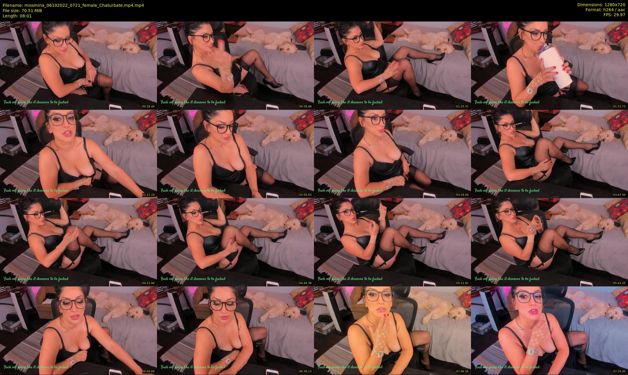 missmina — 9 minute Chaturbate female cam show recording, 720p, Oct 6, 2022