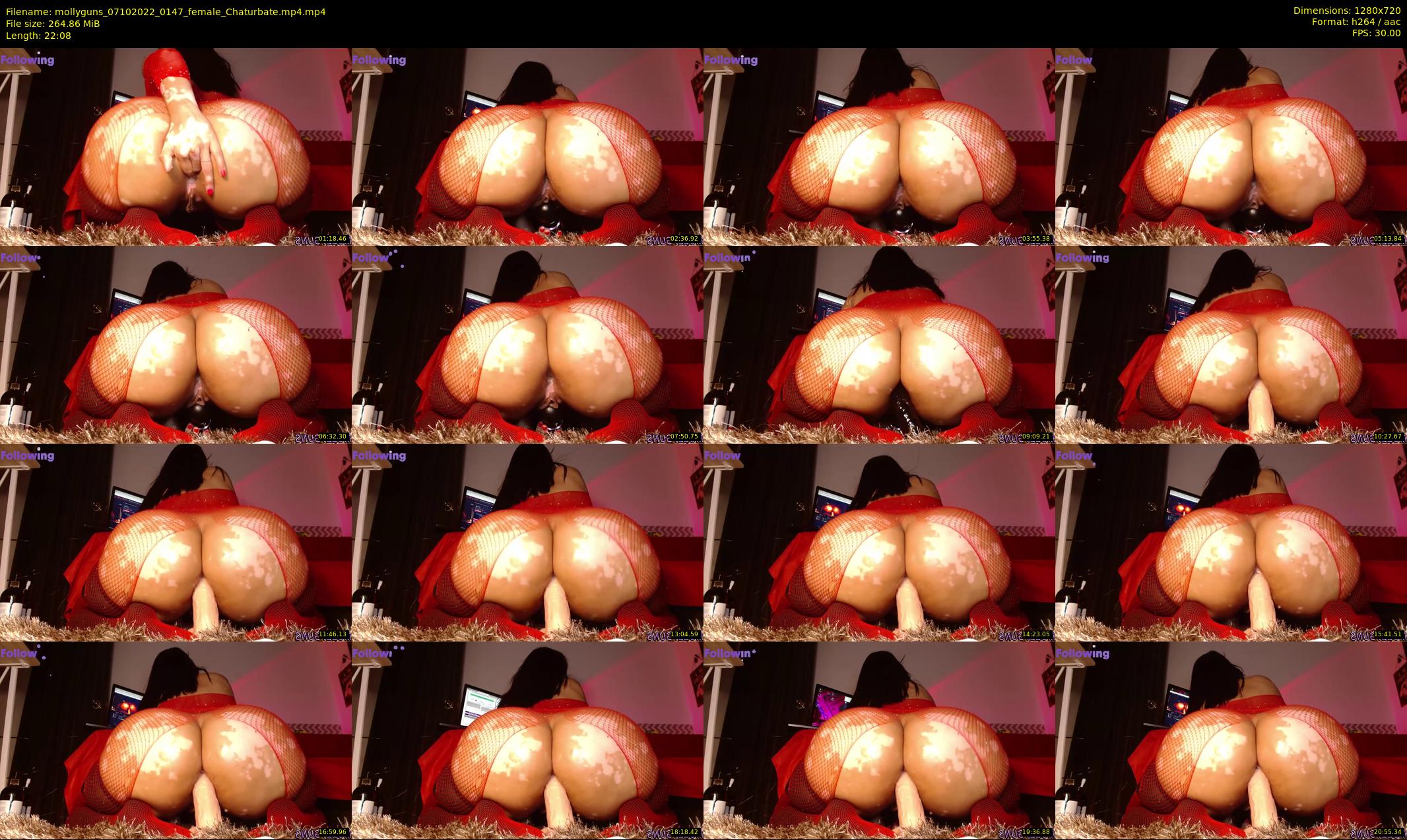 mollyguns — 23 minute Chaturbate female cam show recording, 720p, Oct 7, 2022