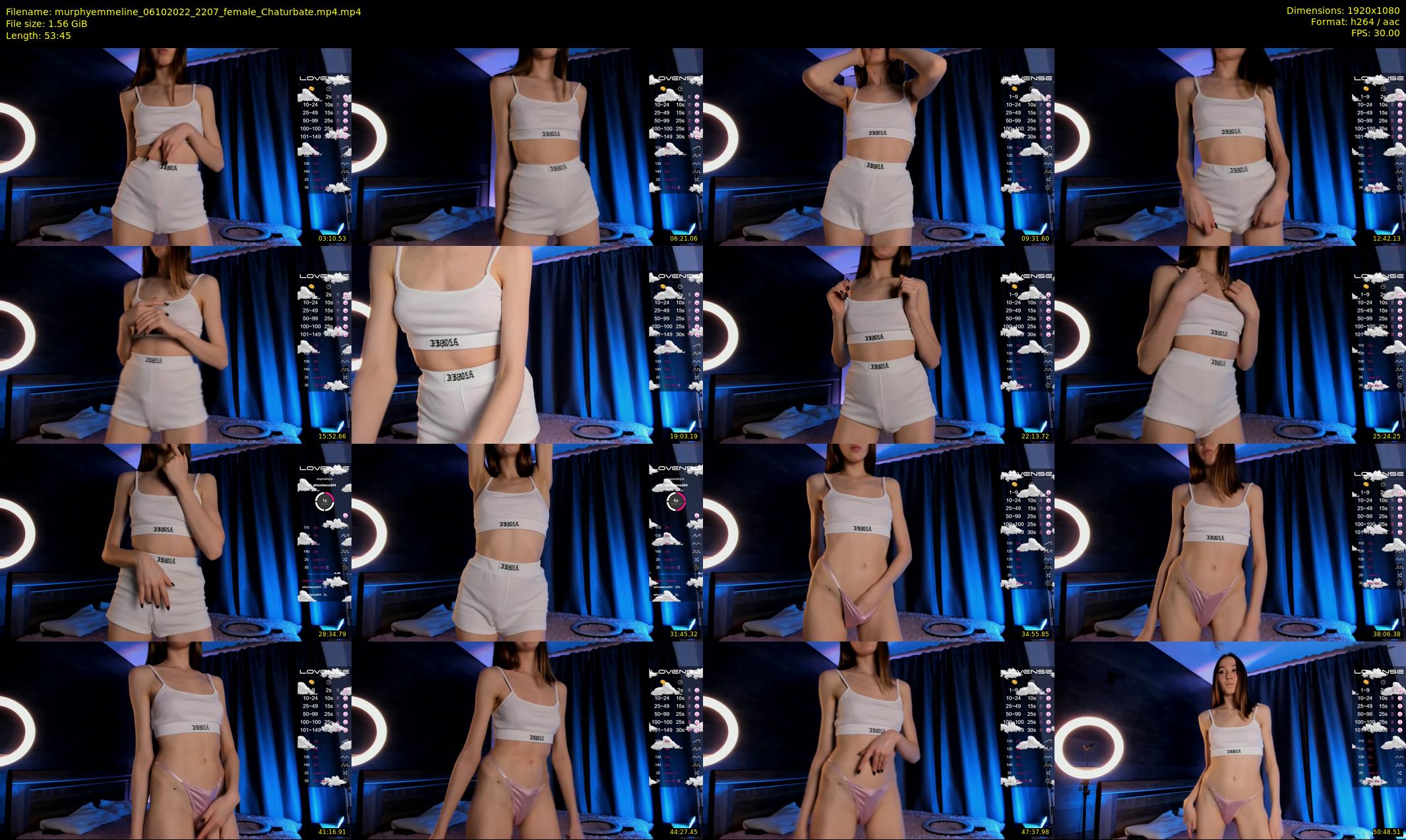 murphyemmeline — 54 minute Chaturbate female cam show recording, 1080p, Oct 6, 2022
