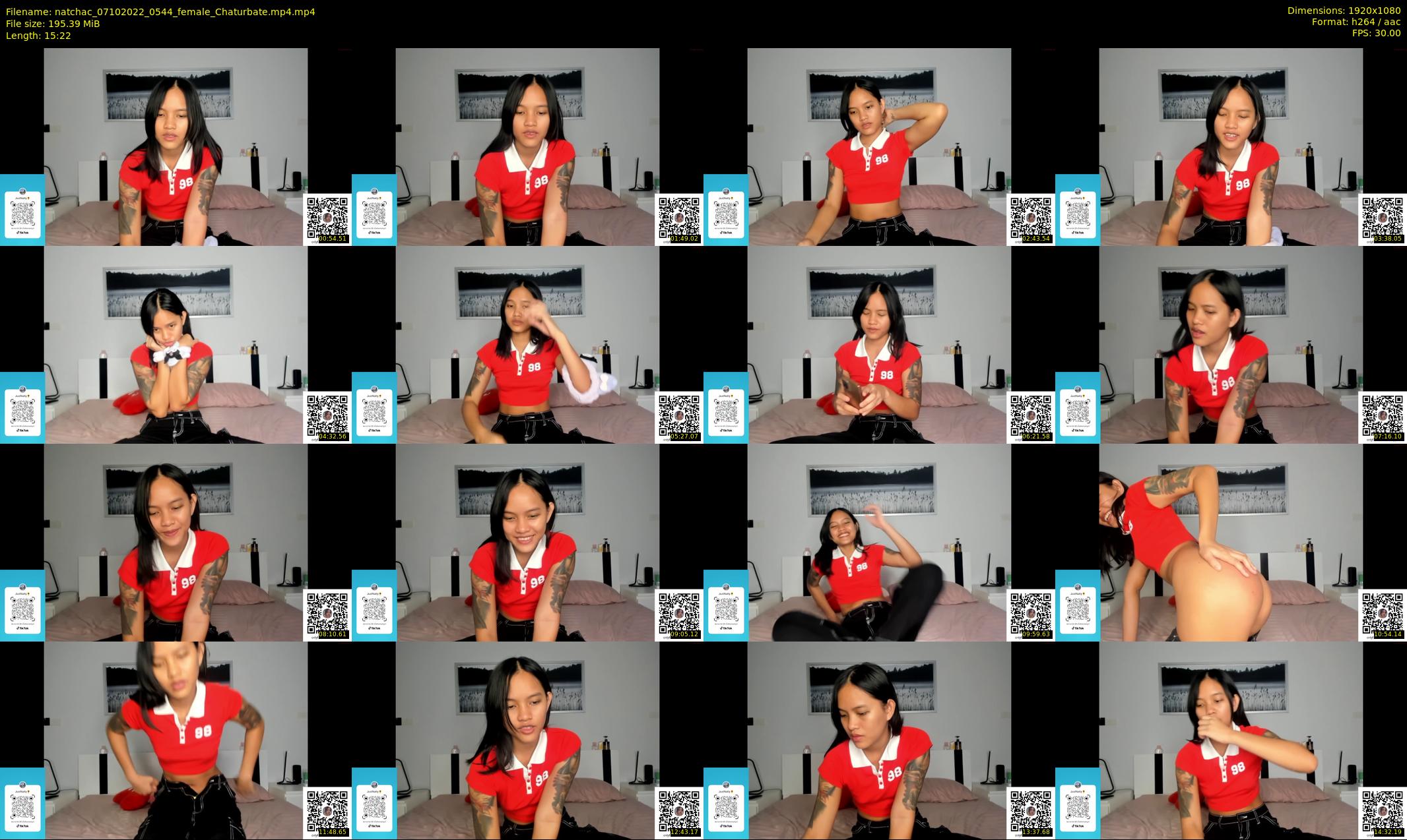 natchac — 16 minute Chaturbate female cam show recording, 1080p, Oct 7, 2022