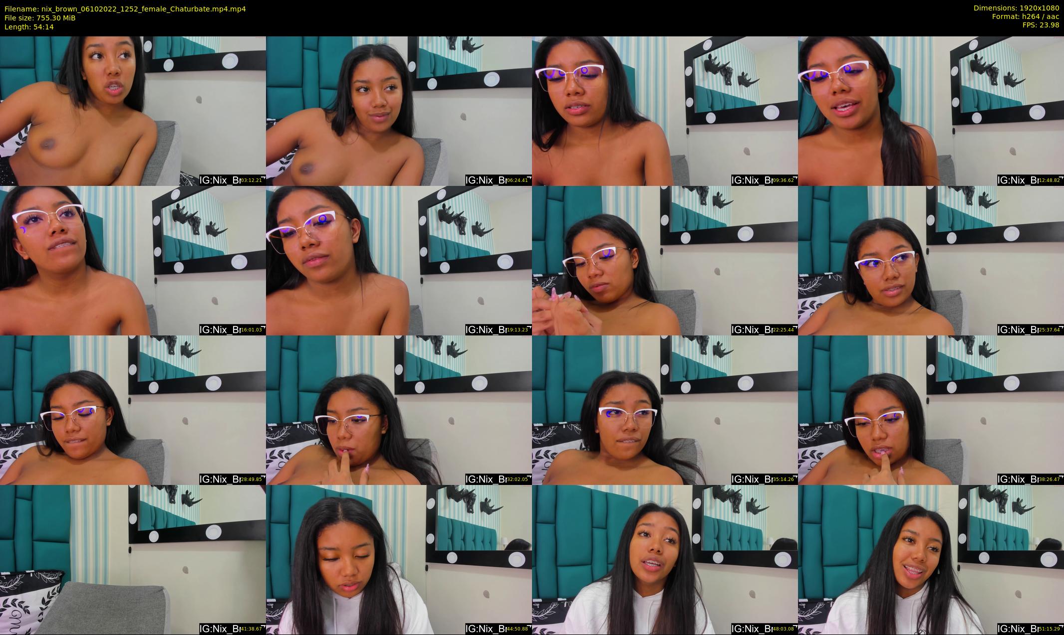 nix_brown — 55 minute Chaturbate female cam show recording, 1080p, Oct 6, 2022
