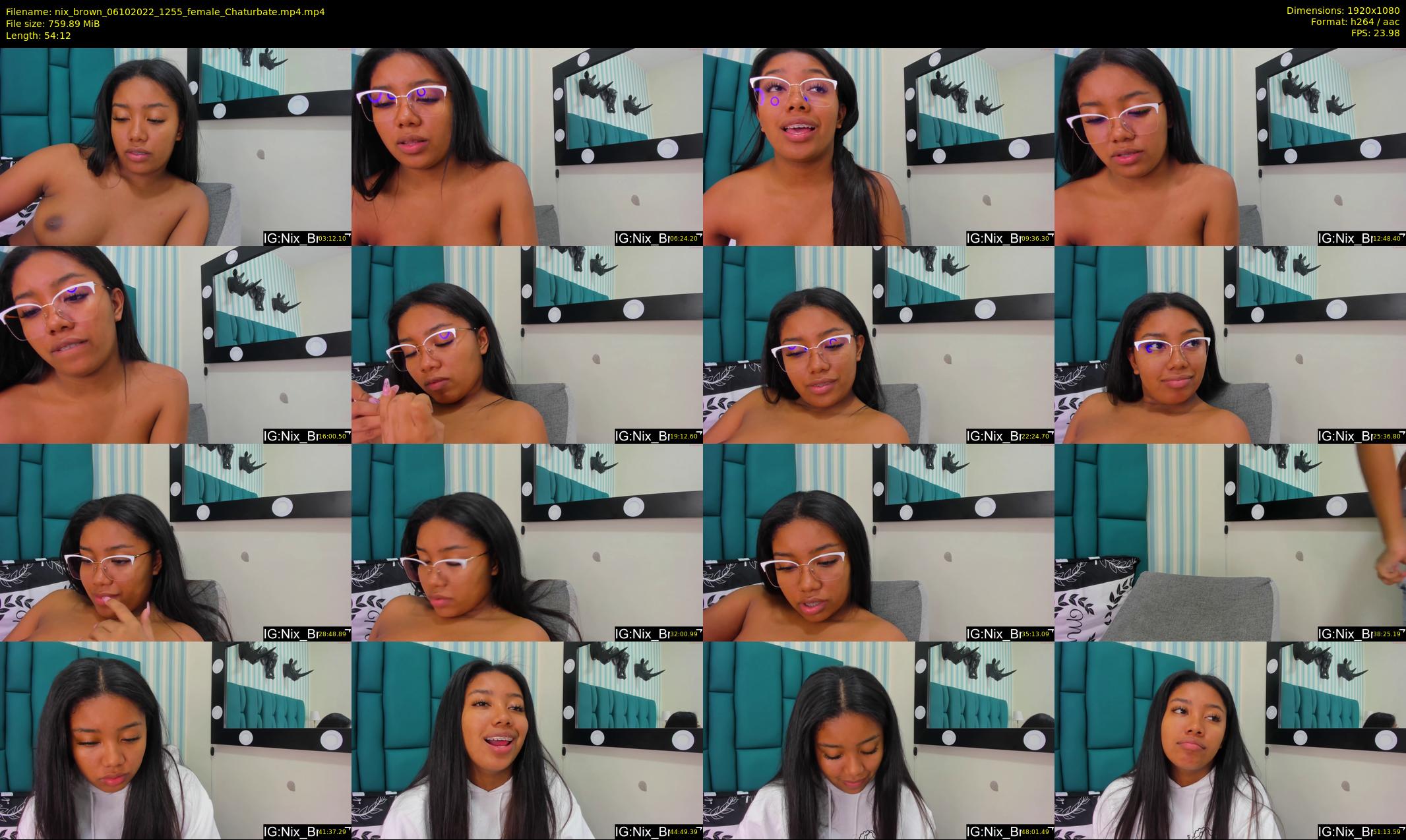nix_brown — 55 minute Chaturbate female cam show recording, 1080p, Oct 6, 2022