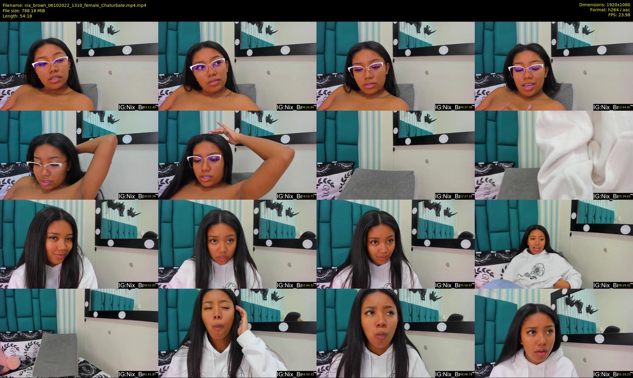 nix_brown — 55 minute Chaturbate female cam show recording, 1080p, Oct 6, 2022