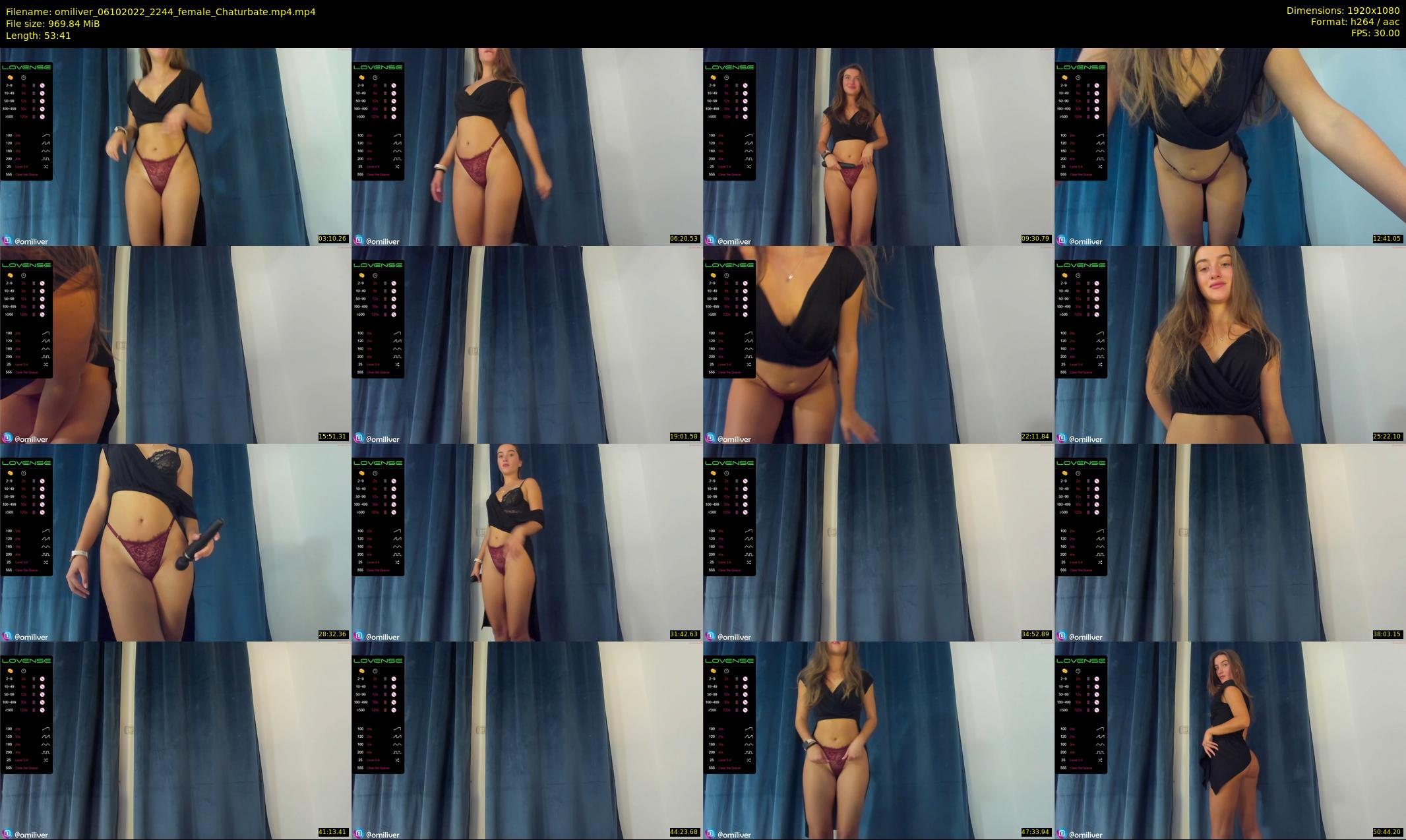 omiliver — 54 minute Chaturbate female cam show recording, 1080p, Oct 6, 2022