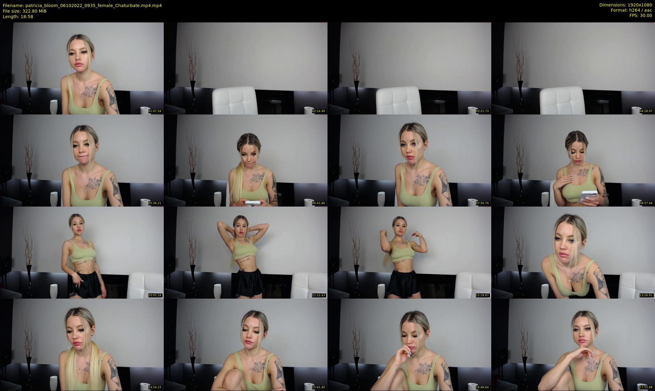 patricia_bloom — 19 minute Chaturbate female cam show recording, 1080p, Oct 6, 2022