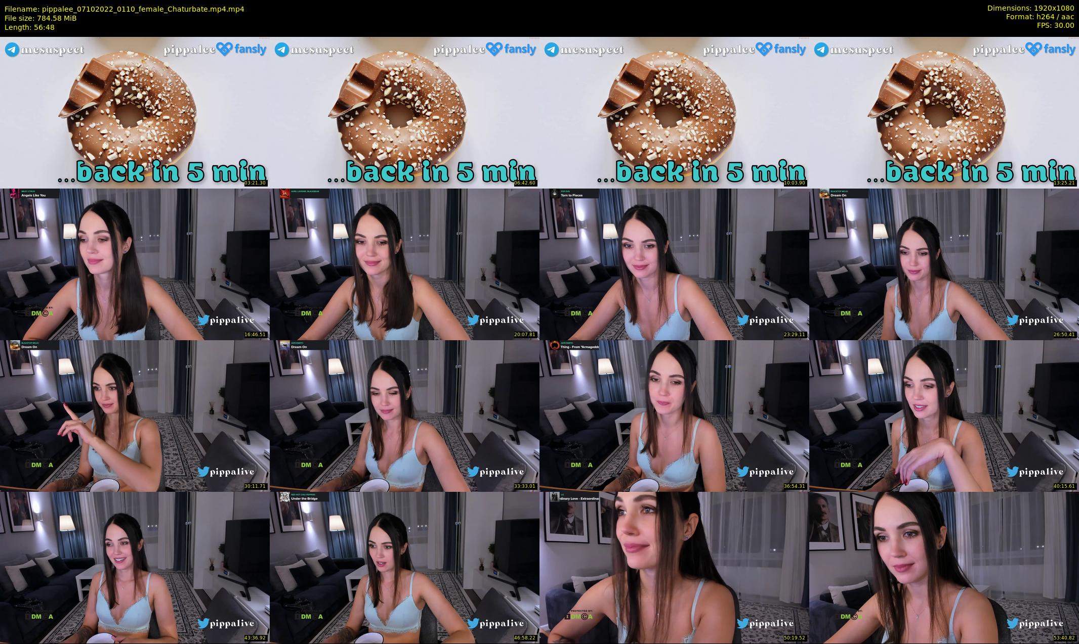 pippalee — 57 minute Chaturbate female cam show recording, 1080p, Oct 7, 2022