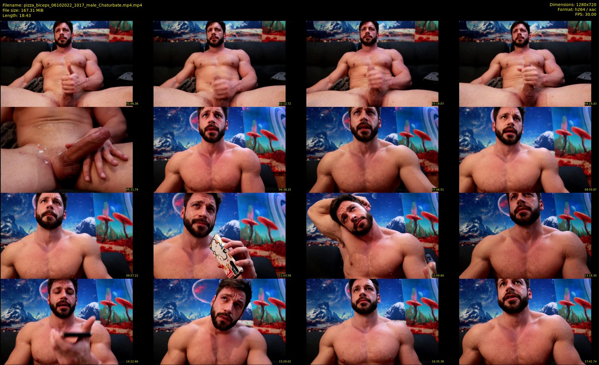 pizza_biceps — 19 minute Chaturbate male cam show recording, 720p, Oct 6, 2022