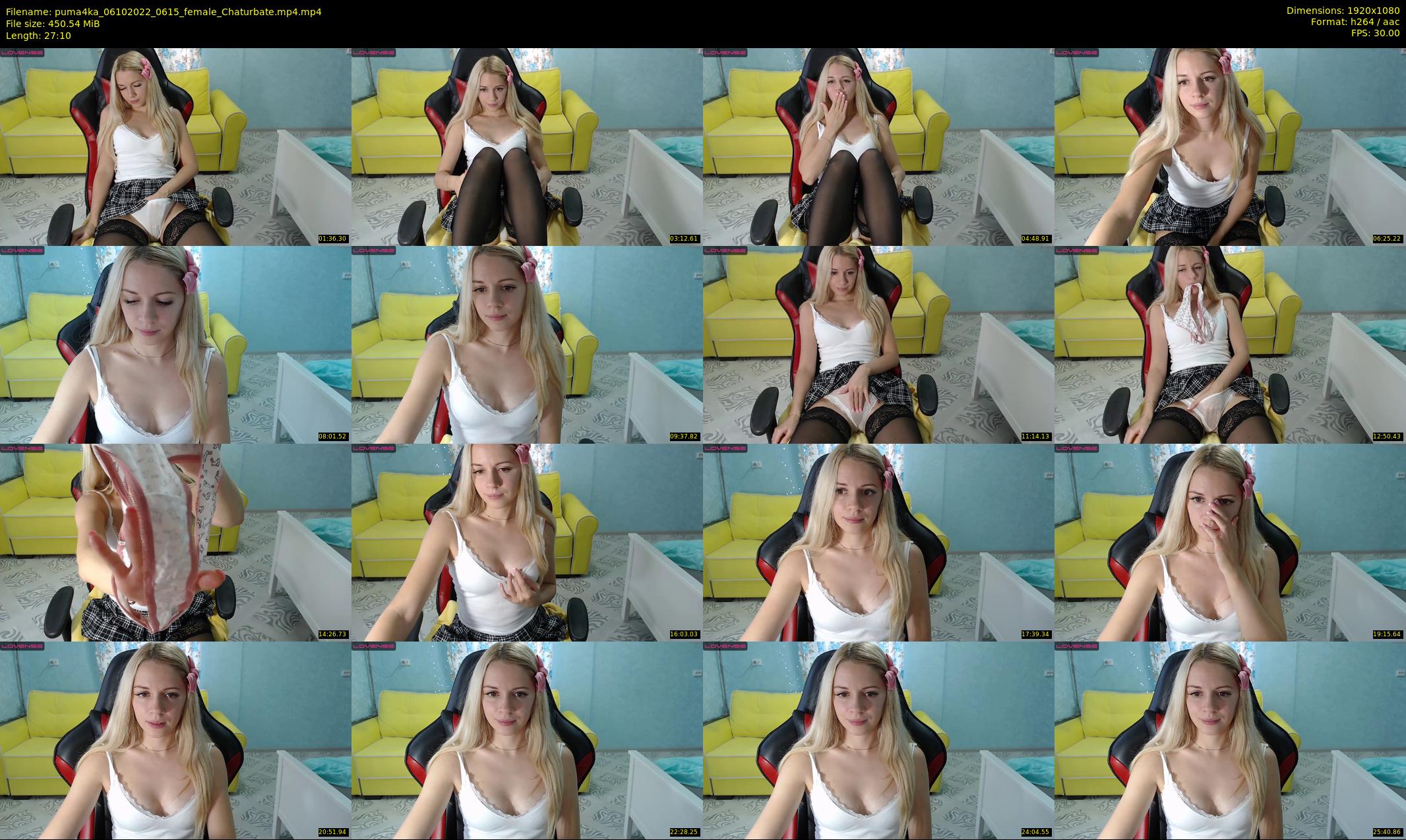 puma4ka — 28 minute Chaturbate female cam show recording, 1080p, Oct 6, 2022