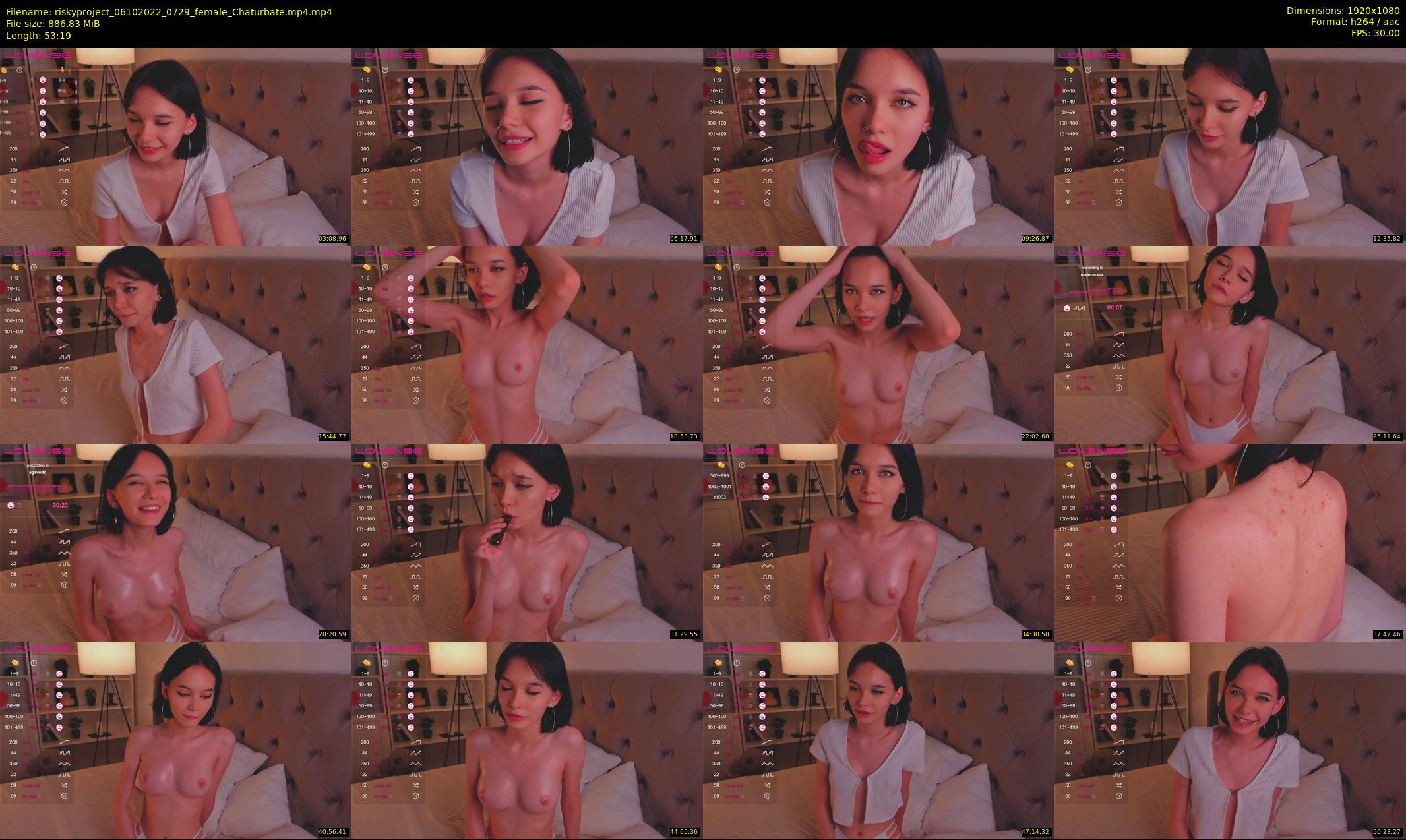 riskyproject — 54 minute Chaturbate couple cam show recording, 1080p, Oct 6, 2022